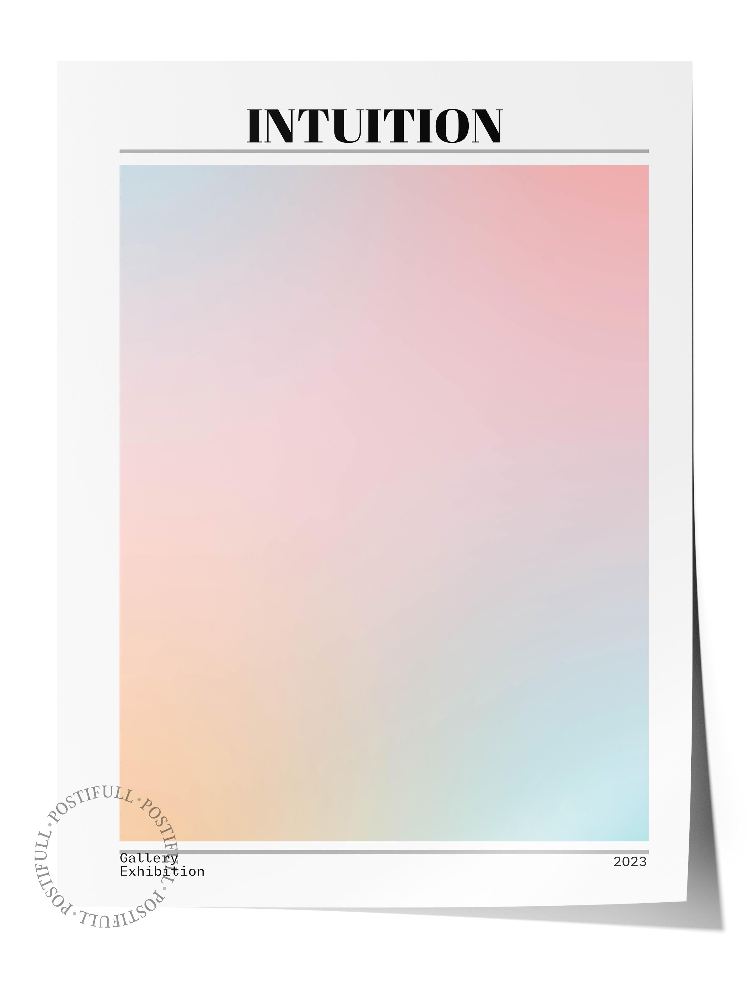 Çerçevesiz Poster, Aura Serisi NO:197 - Intution, Melek Numaraları, Renkli Poster