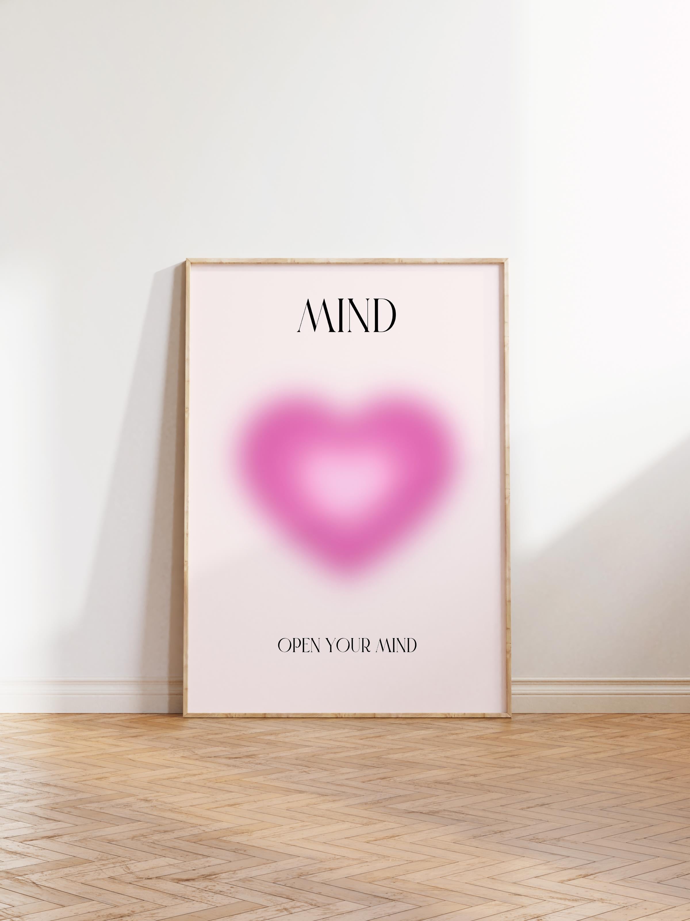 Çerçevesiz Poster, Aura Serisi NO:201 - Mind, Melek Numaraları, Renkli Poster