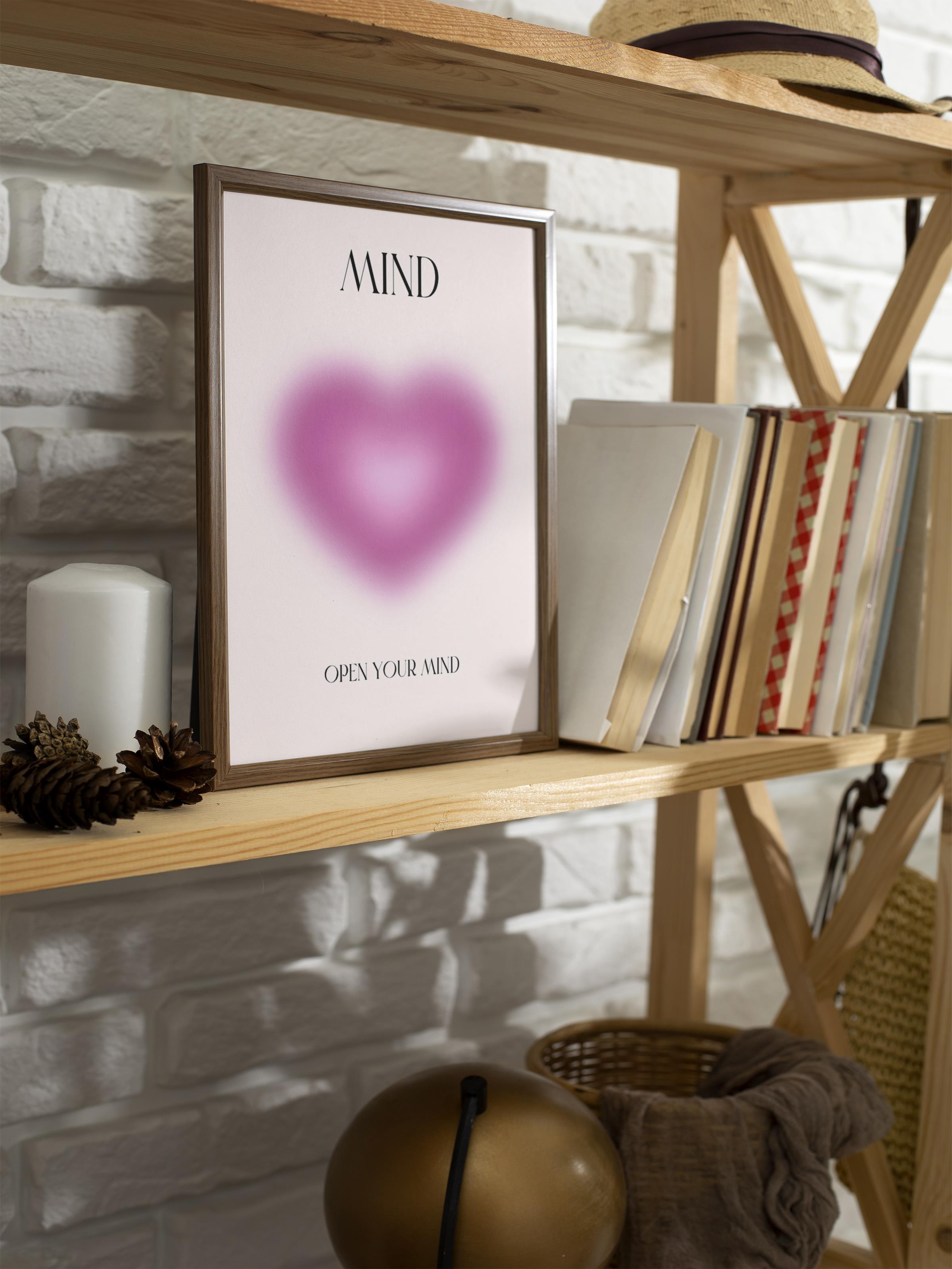 Çerçevesiz Poster, Aura Serisi NO:201 - Mind, Melek Numaraları, Renkli Poster