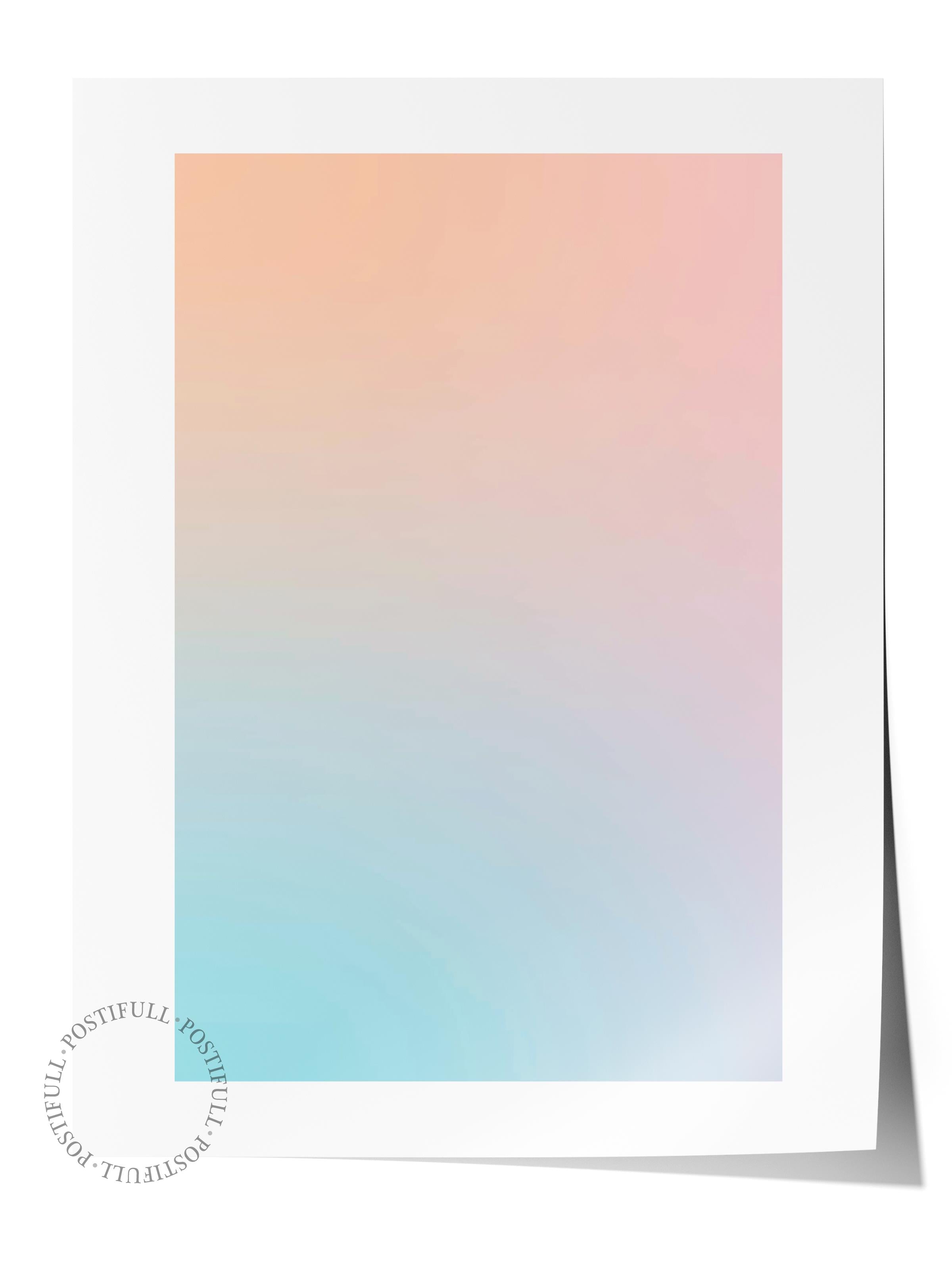 Çerçevesiz Poster, Aura Serisi NO:35 - Karışık Aura, Melek Numaraları, Renkli Poster