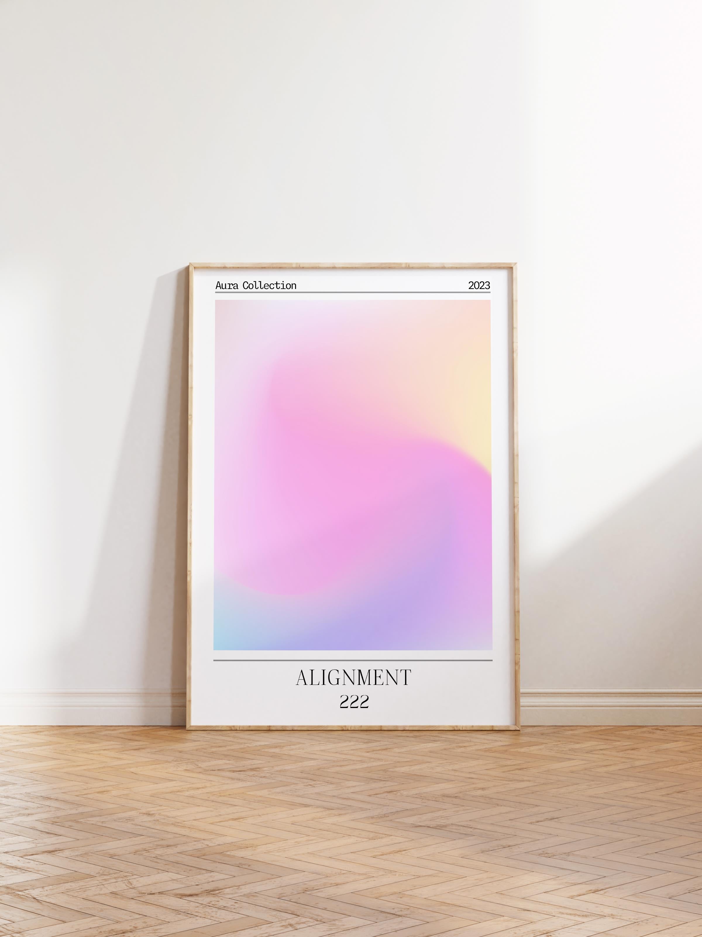 Çerçevesiz Poster, Aura Serisi NO:83 - Alignment, Melek Numaraları, Renkli Poster