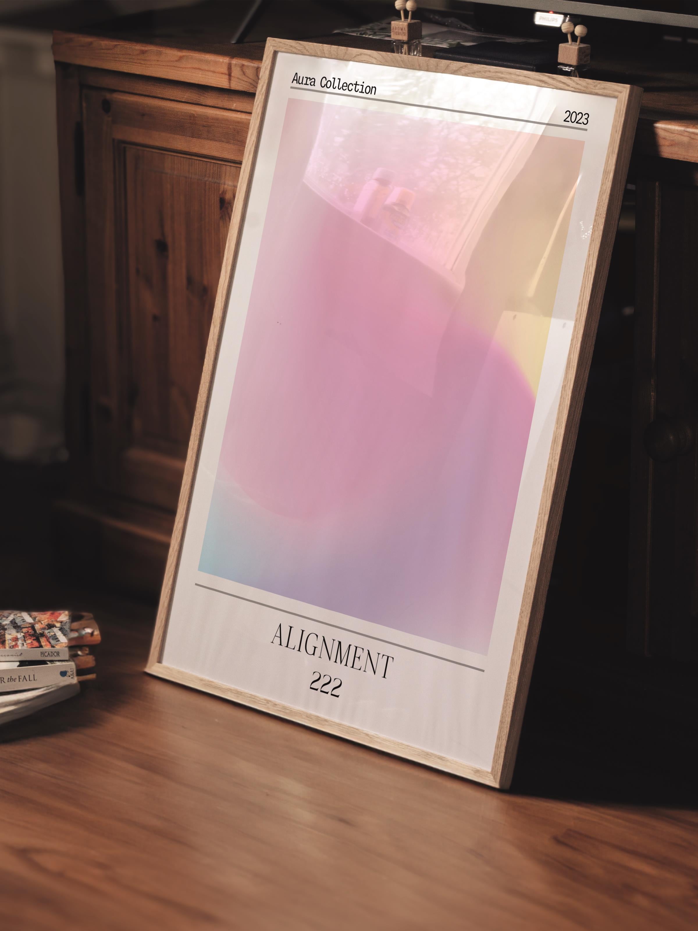 Çerçevesiz Poster, Aura Serisi NO:83 - Alignment, Melek Numaraları, Renkli Poster