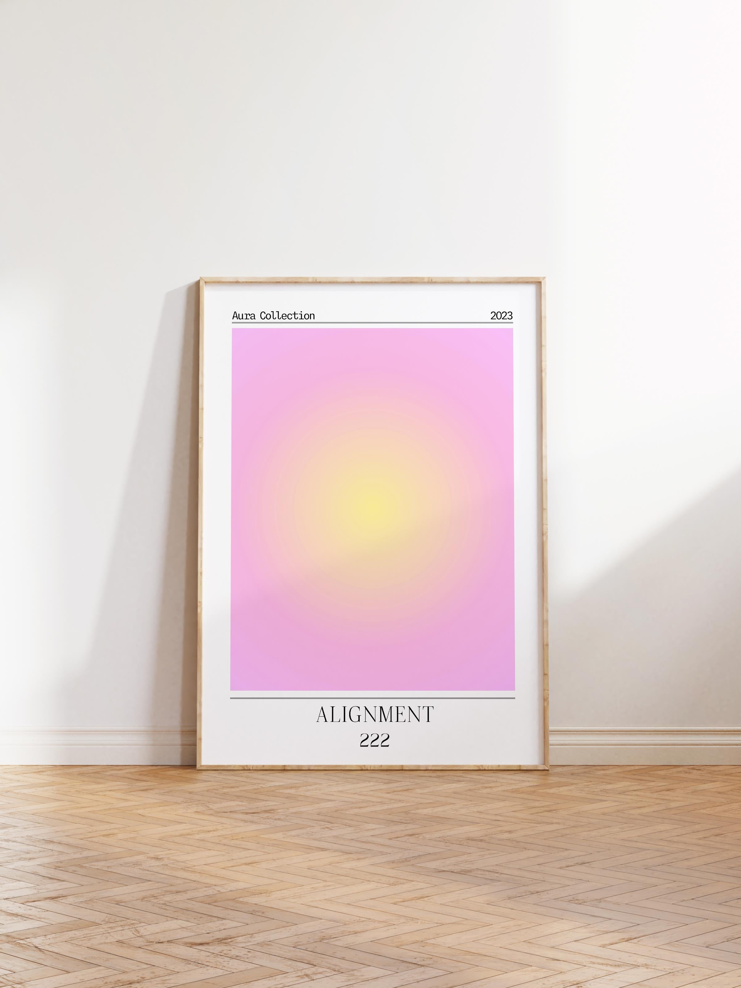 Çerçevesiz Poster, Aura Serisi NO:89 - Alignment, Melek Numaraları, Renkli Poster