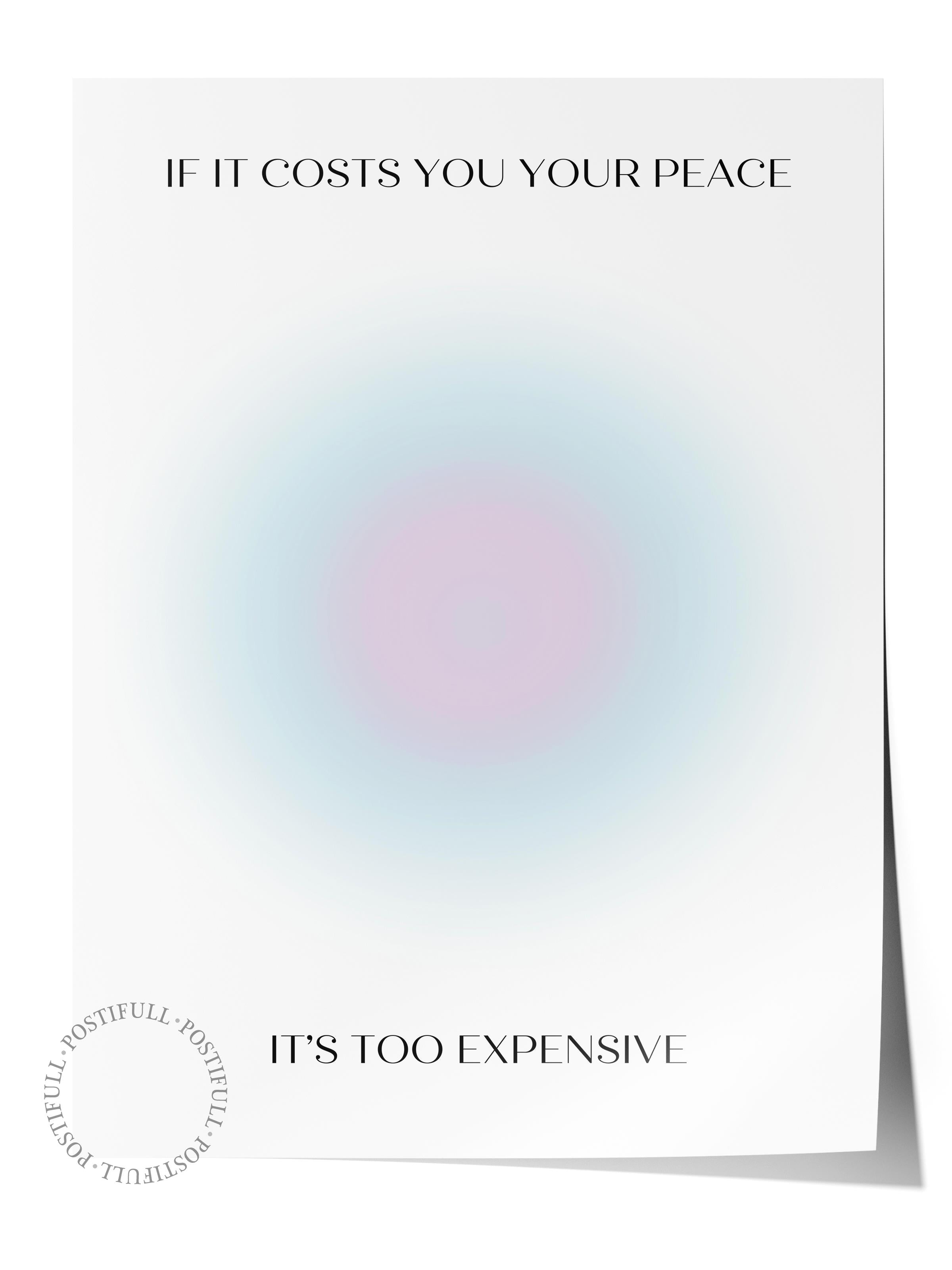 Çerçevesiz Poster, Aura Serisi NO:92 - Beyaz Aura, Melek Numaraları, Renkli Poster