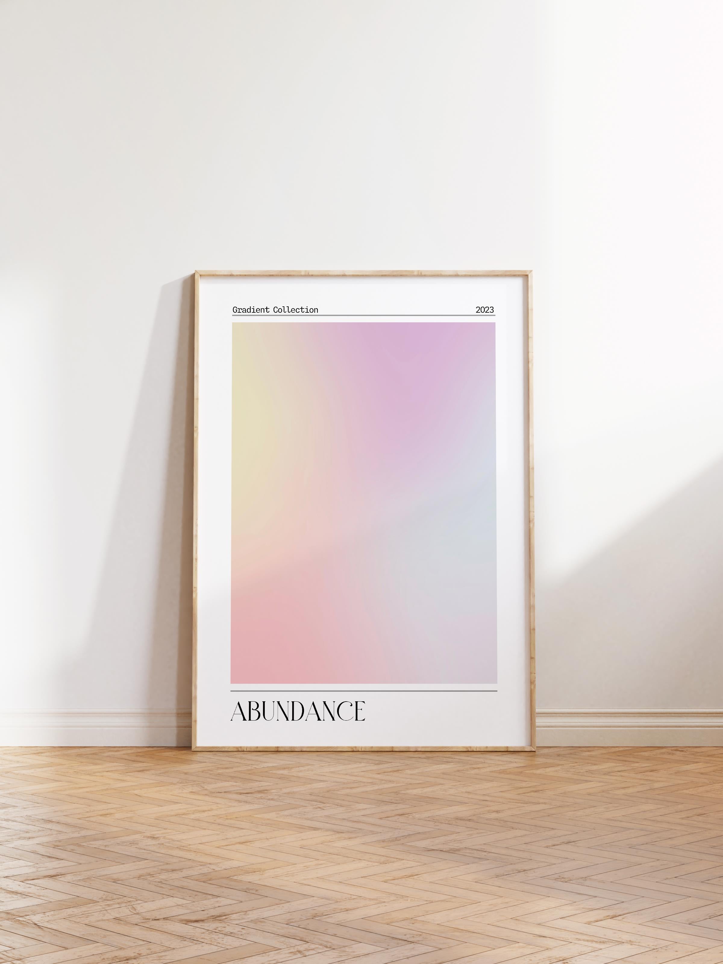 Çerçevesiz Poster, Aura Serisi NO:97 - Abundance, Melek Numaraları, Renkli Poster