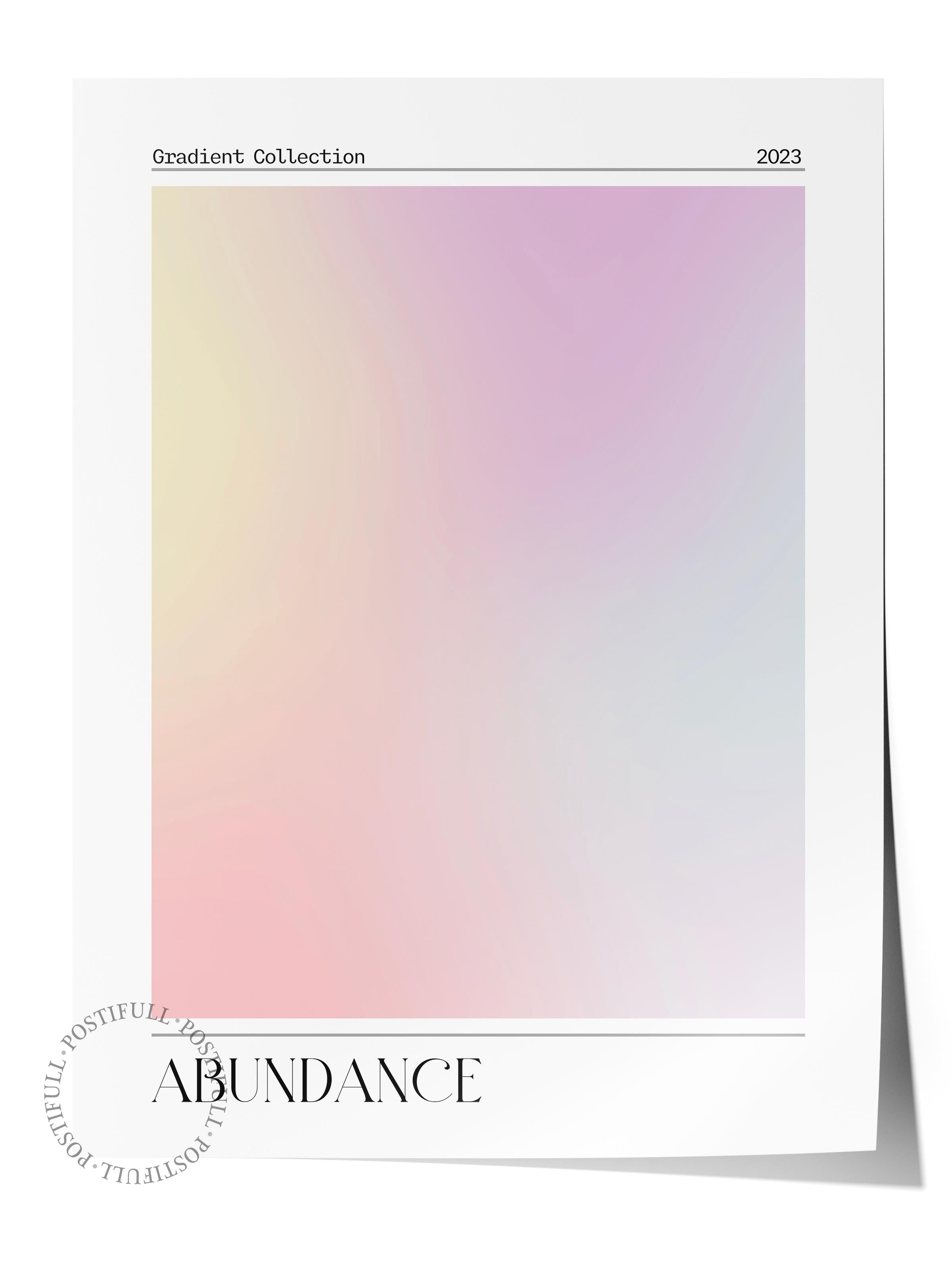 Çerçevesiz Poster, Aura Serisi NO:97 - Abundance, Melek Numaraları, Renkli Poster