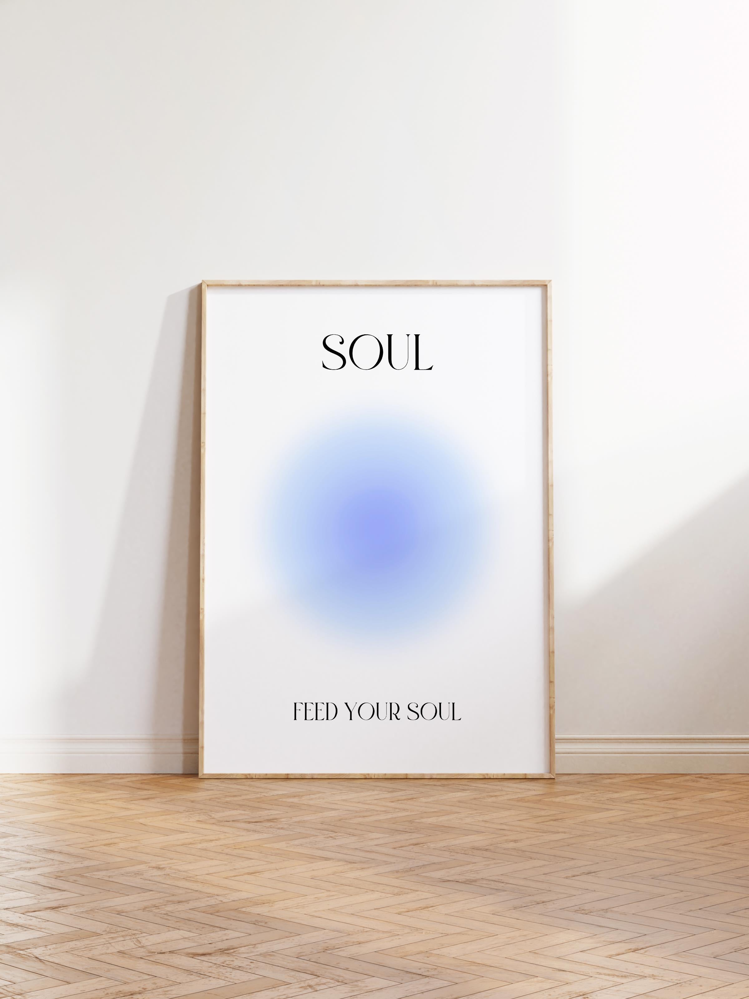 Çerçevesiz Poster, Aura Serisi NO:99 - Soul Aura, Melek Numaraları, Renkli Poster