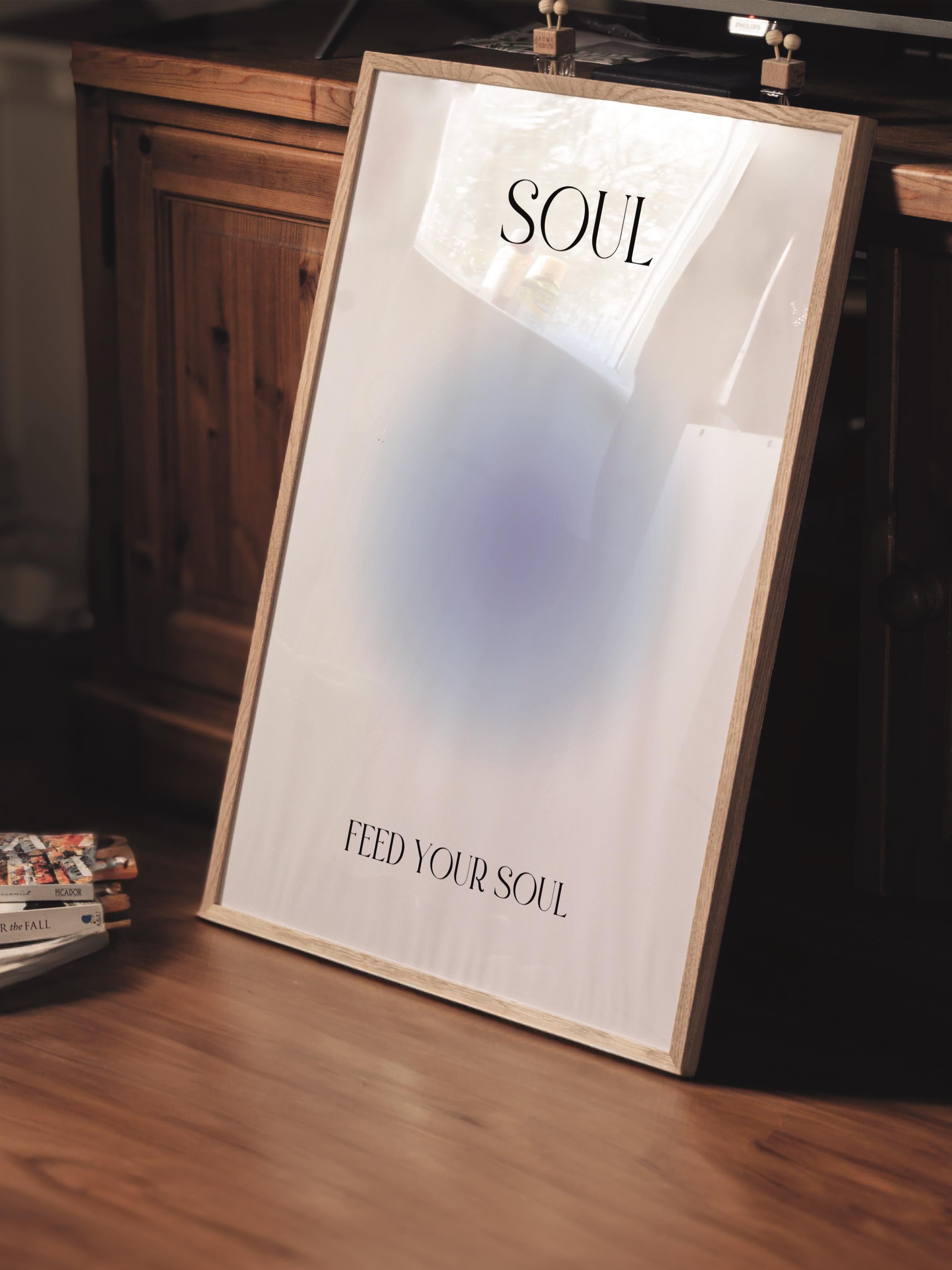 Çerçevesiz Poster, Aura Serisi NO:99 - Soul Aura, Melek Numaraları, Renkli Poster