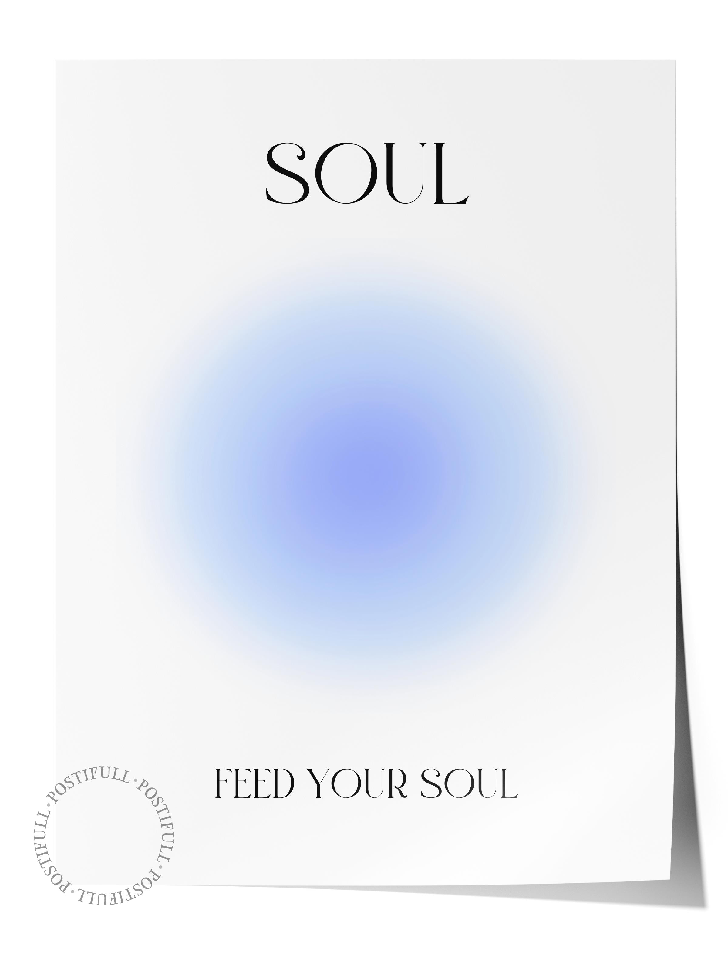 Çerçevesiz Poster, Aura Serisi NO:99 - Soul Aura, Melek Numaraları, Renkli Poster