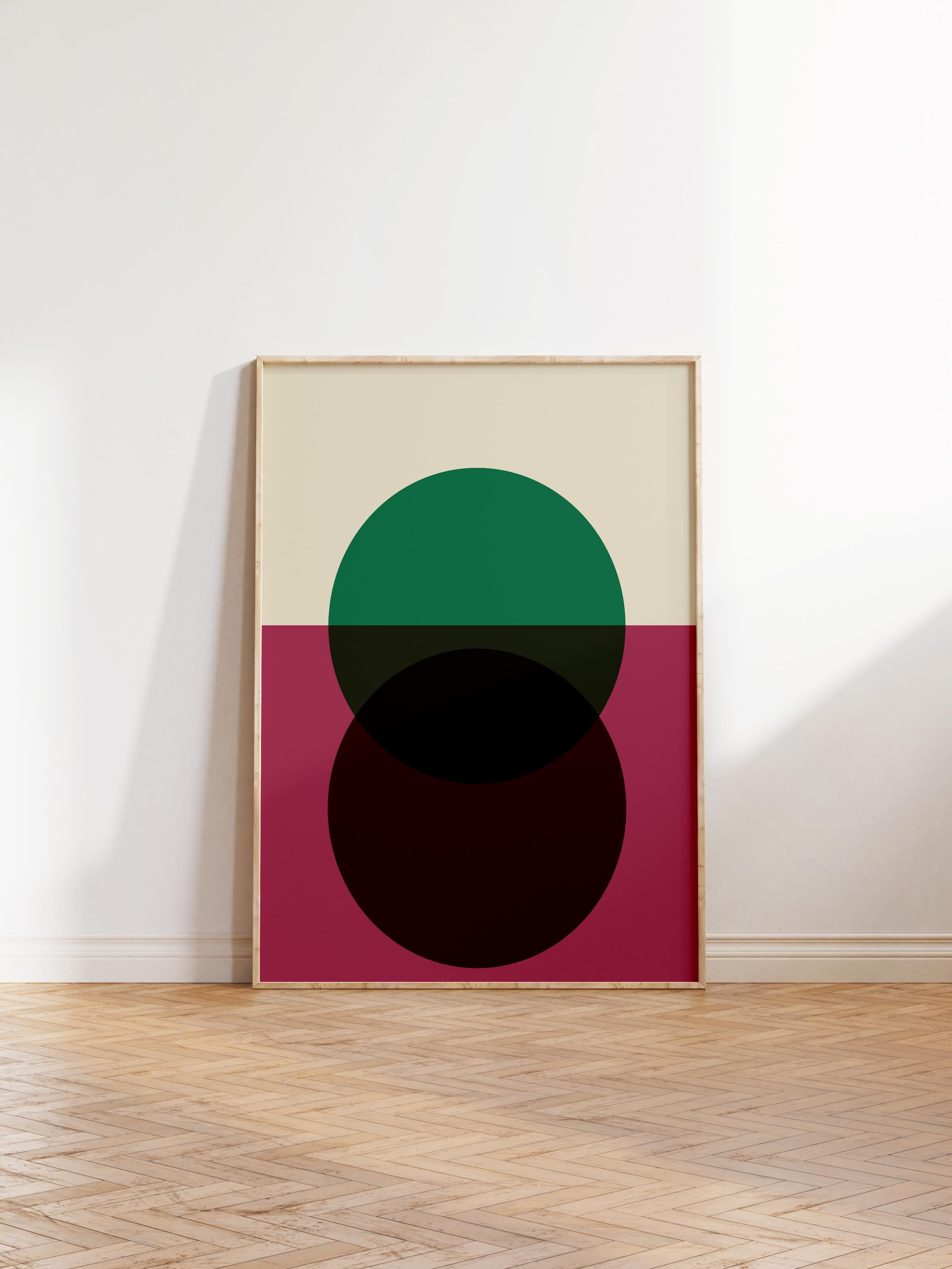 Çerçevesiz Poster, Bauhaus Serisi, Bordo Duvar Posteri, Duvar Dekoru, HD Baskı, Kalın Arşivsel Sanat Kağıdı