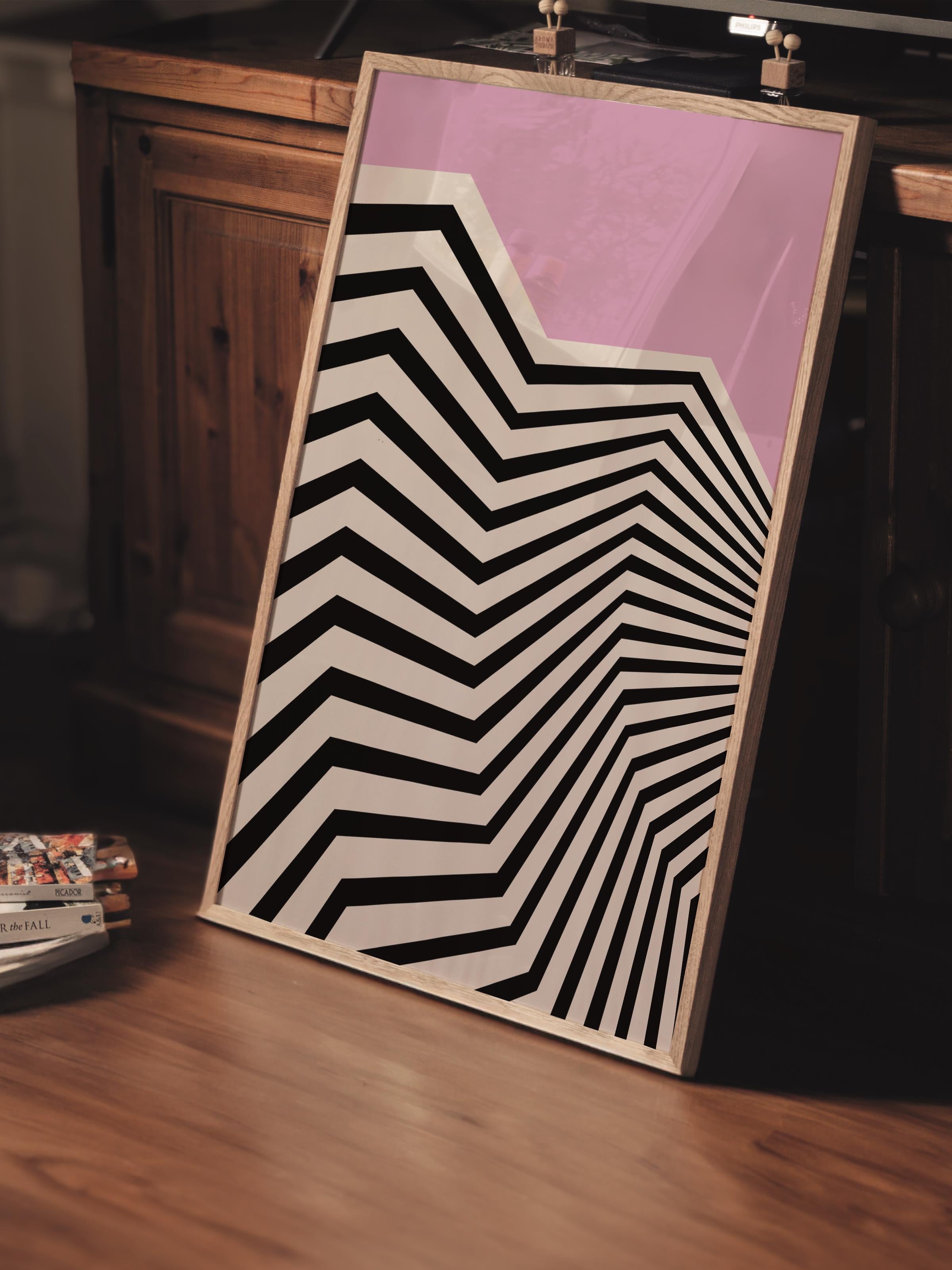 Çerçevesiz Poster, Bauhaus Serisi, Lila Duvar Posteri, Duvar Dekoru, HD Baskı, Kalın Arşivsel Sanat Kağıdı