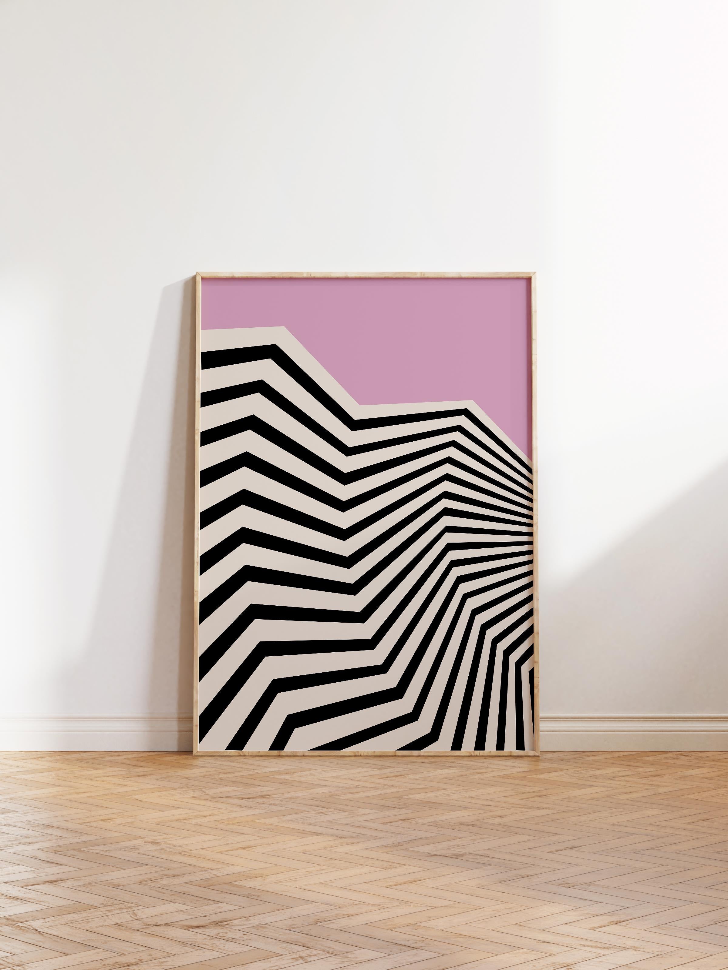 Çerçevesiz Poster, Bauhaus Serisi, Lila Duvar Posteri, Duvar Dekoru, HD Baskı, Kalın Arşivsel Sanat Kağıdı