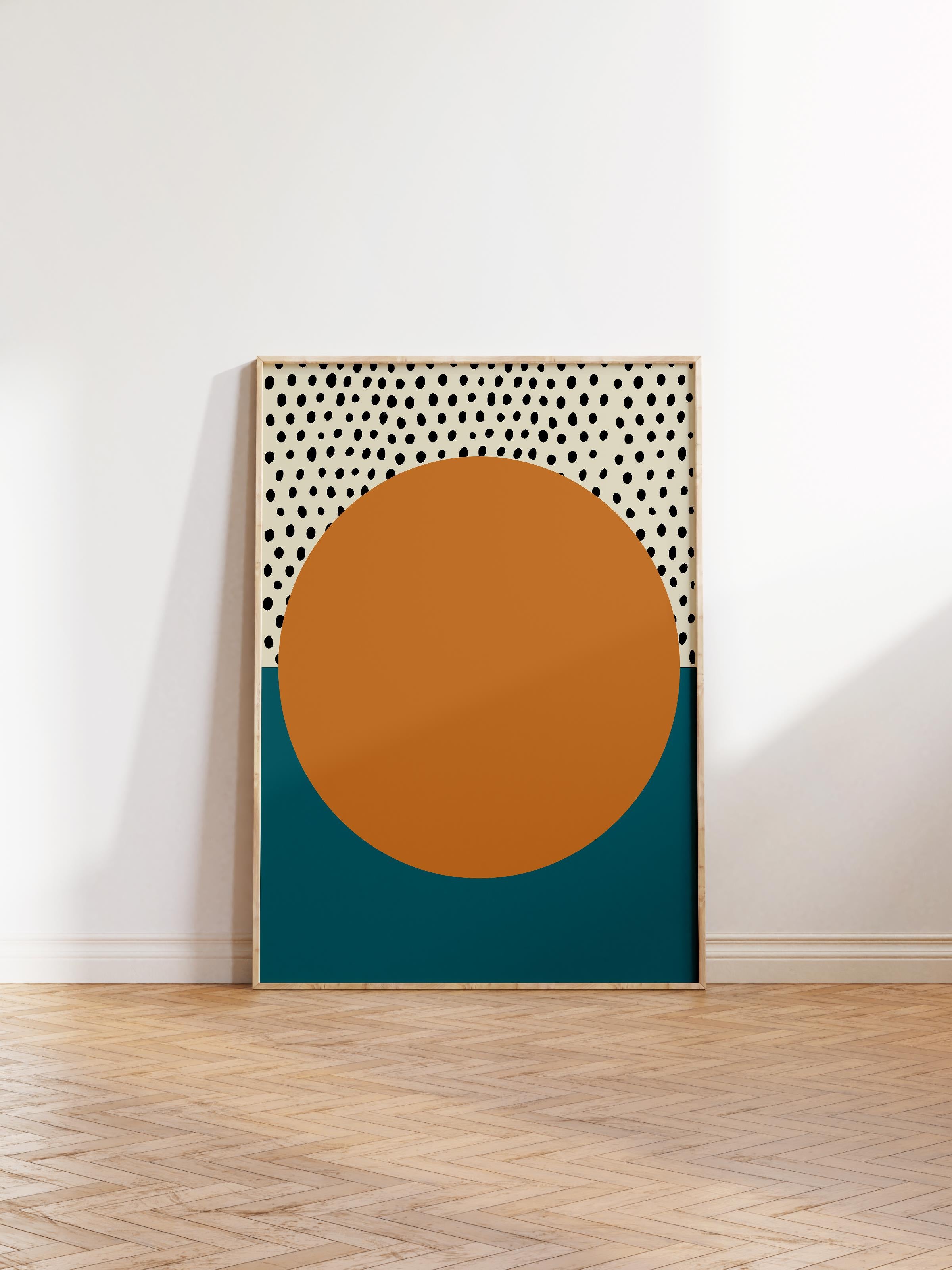 Çerçevesiz Poster, Bauhaus Serisi, Mavi Duvar Posteri, Duvar Dekoru, HD Baskı, Kalın Arşivsel Sanat Kağıdı