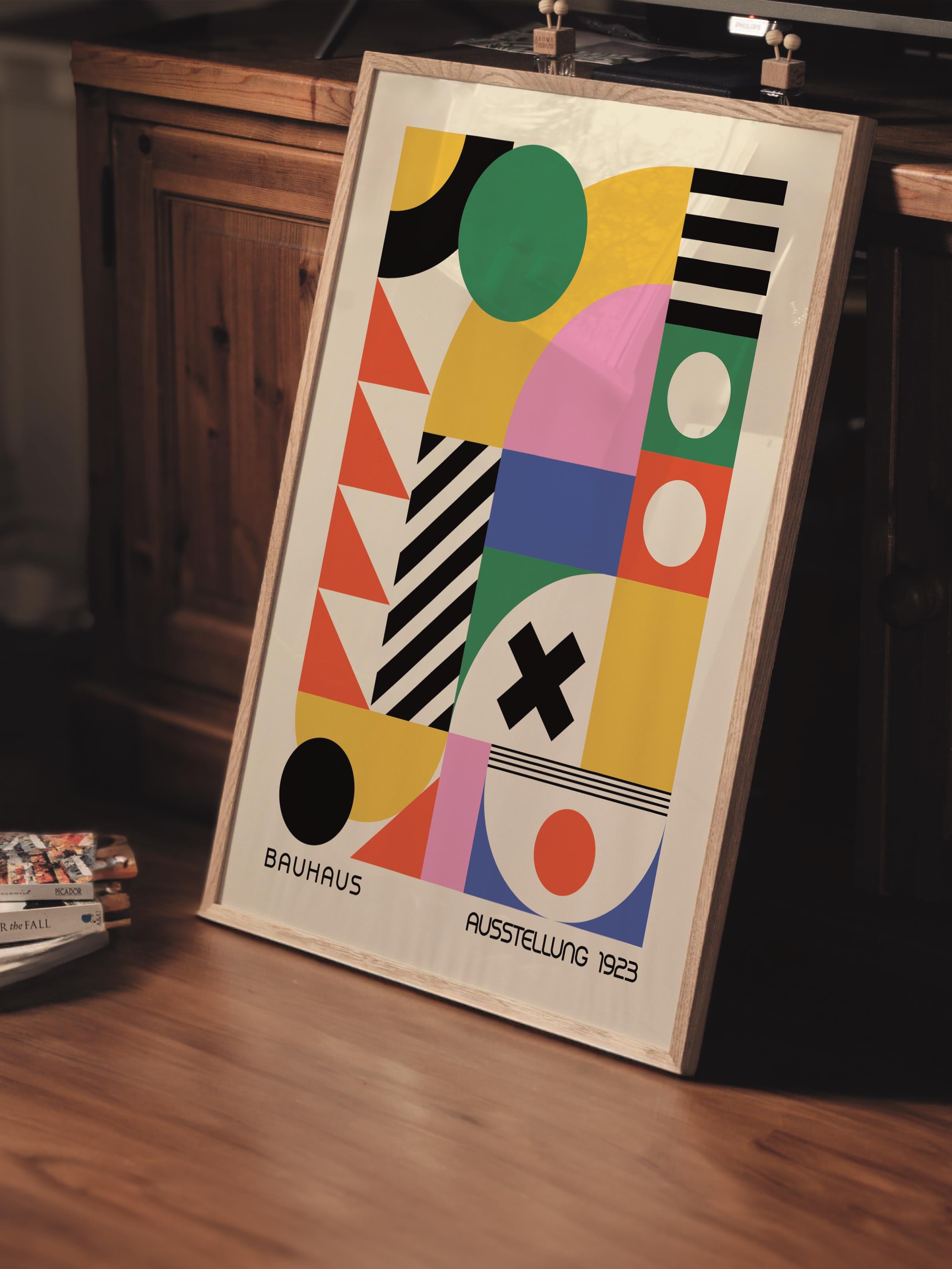 Çerçevesiz Poster, Bauhaus Serisi, Renkli Duvar Posteri, Duvar Dekoru, HD Baskı, Kalın Arşivsel Sanat Kağıdı