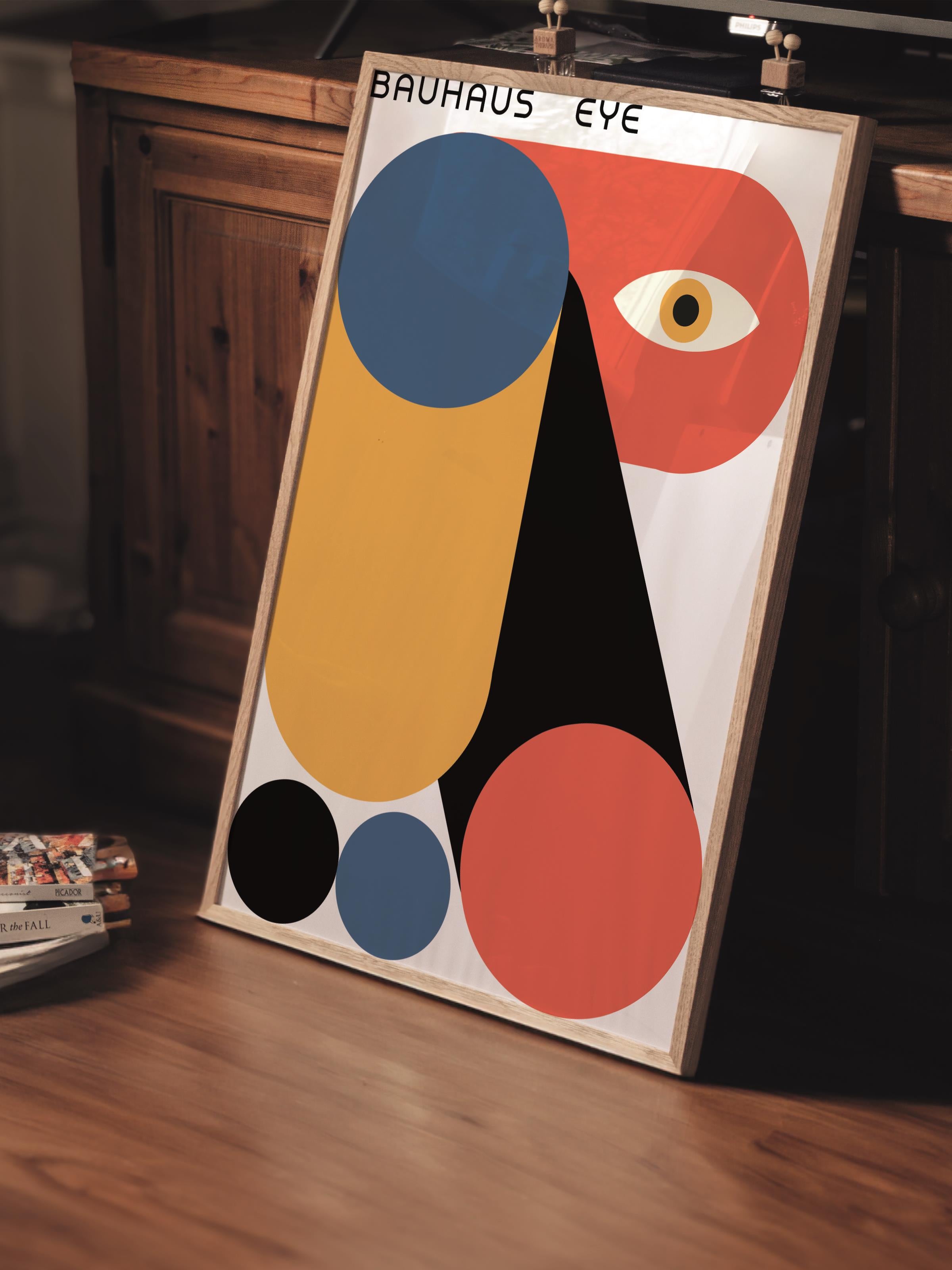 Çerçevesiz Poster, Bauhaus Serisi, Renkli Duvar Posteri, Duvar Dekoru, HD Baskı, Kalın Arşivsel Sanat Kağıdı