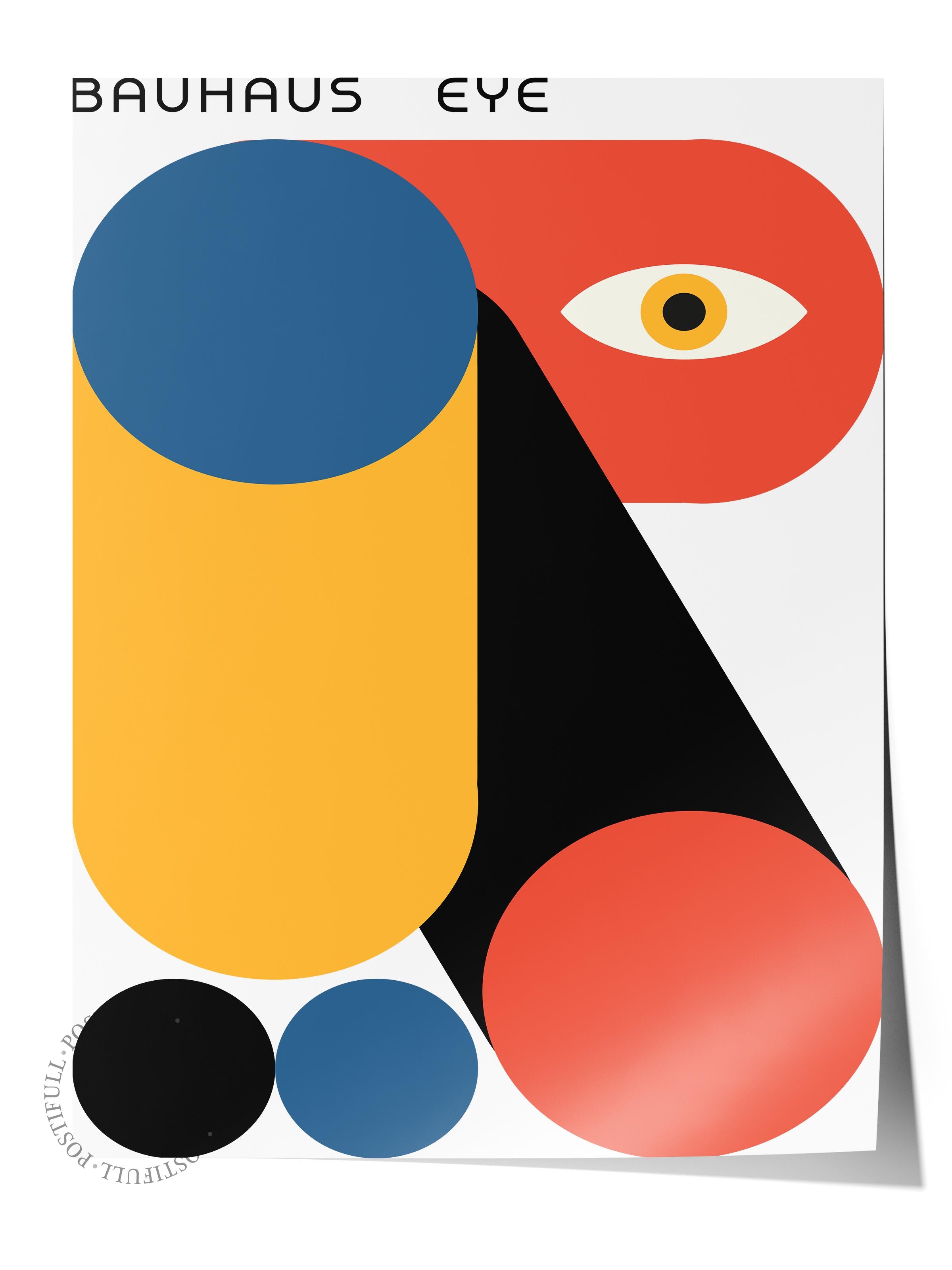 Çerçevesiz Poster, Bauhaus Serisi, Renkli Duvar Posteri, Duvar Dekoru, HD Baskı, Kalın Arşivsel Sanat Kağıdı