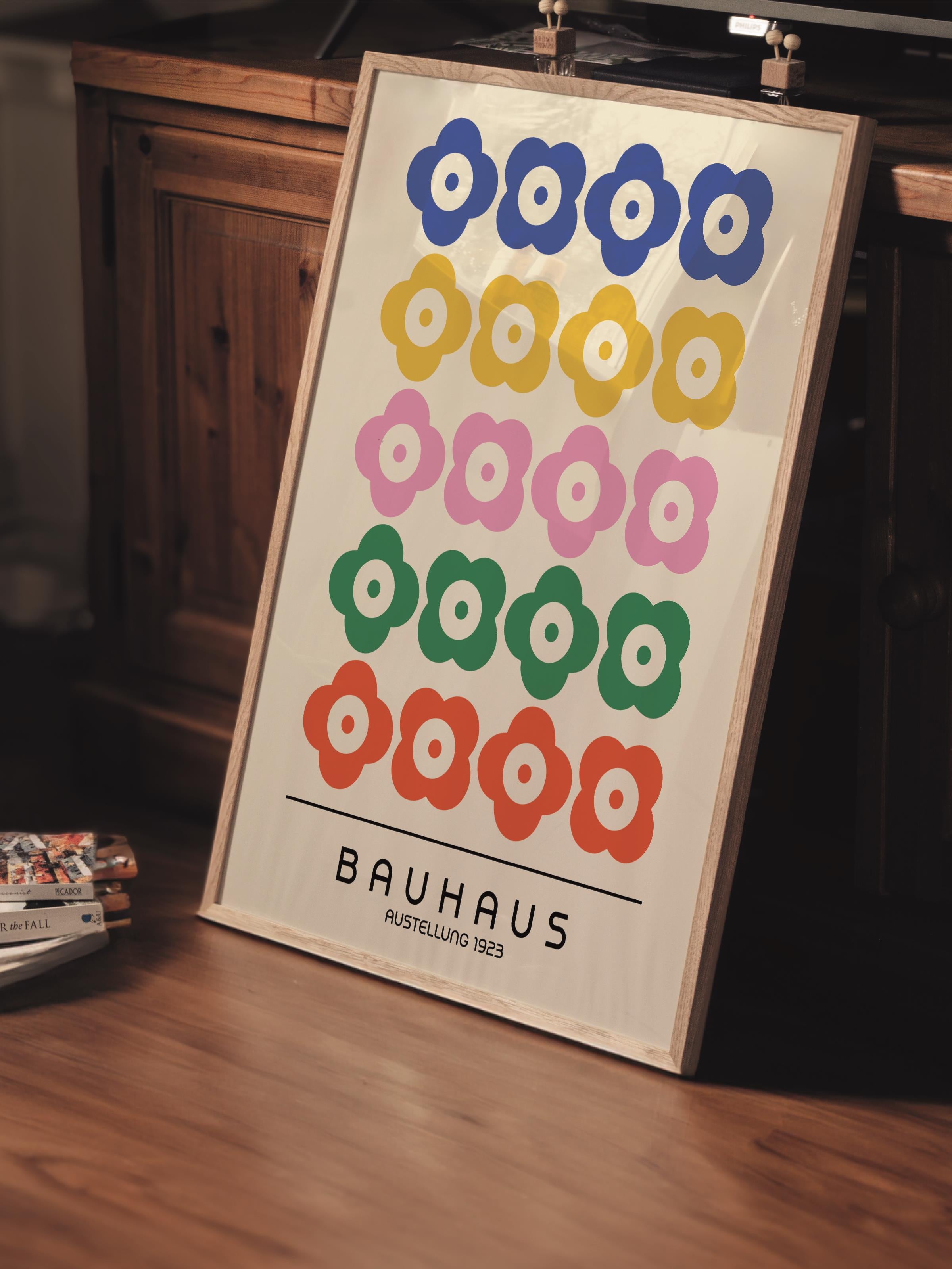 Çerçevesiz Poster, Bauhaus Serisi, Renkli Duvar Posteri, Duvar Dekoru, HD Baskı, Kalın Arşivsel Sanat Kağıdı