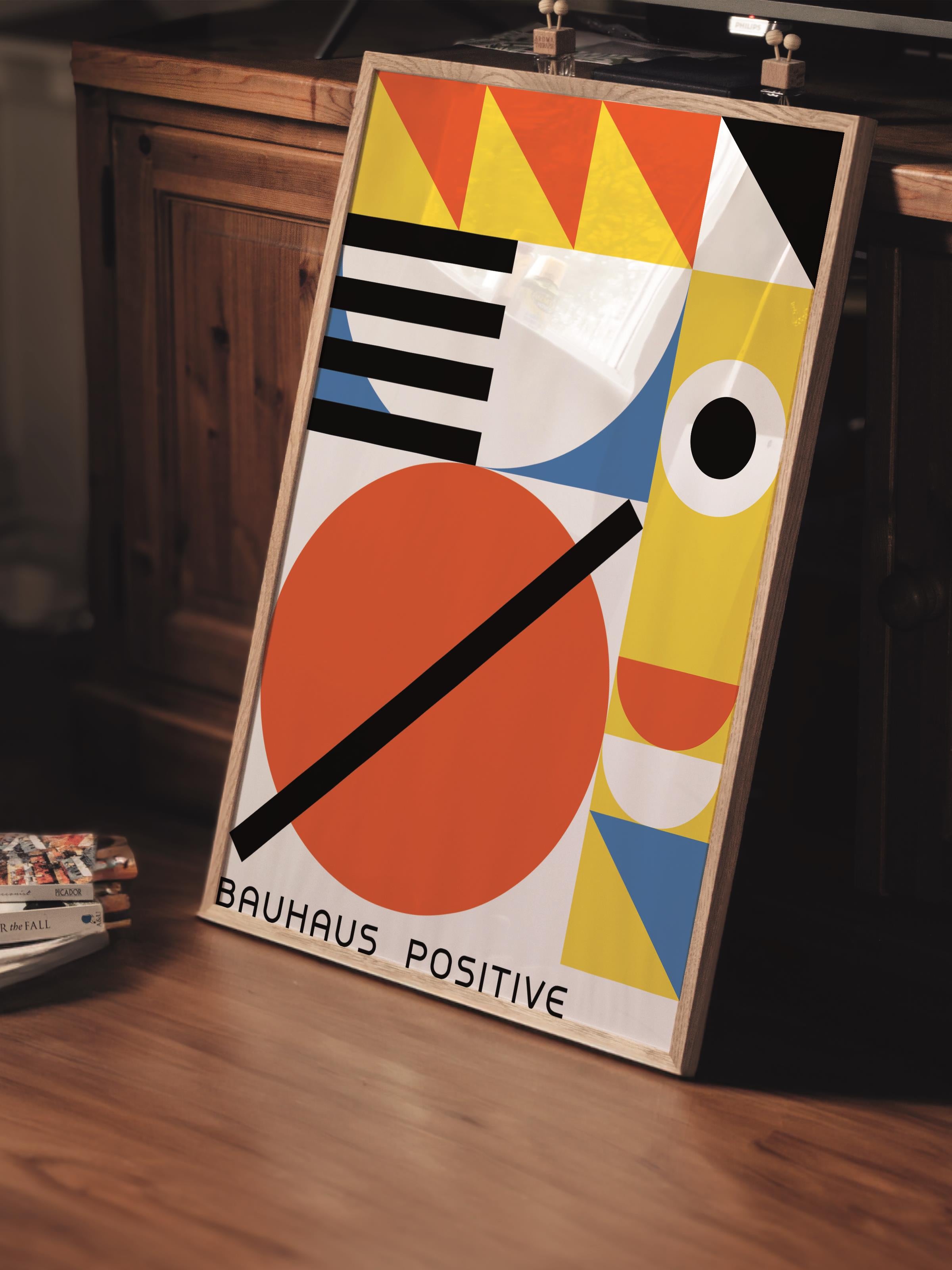 Çerçevesiz Poster, Bauhaus Serisi, Renkli Duvar Posteri, Duvar Dekoru, HD Baskı, Kalın Arşivsel Sanat Kağıdı