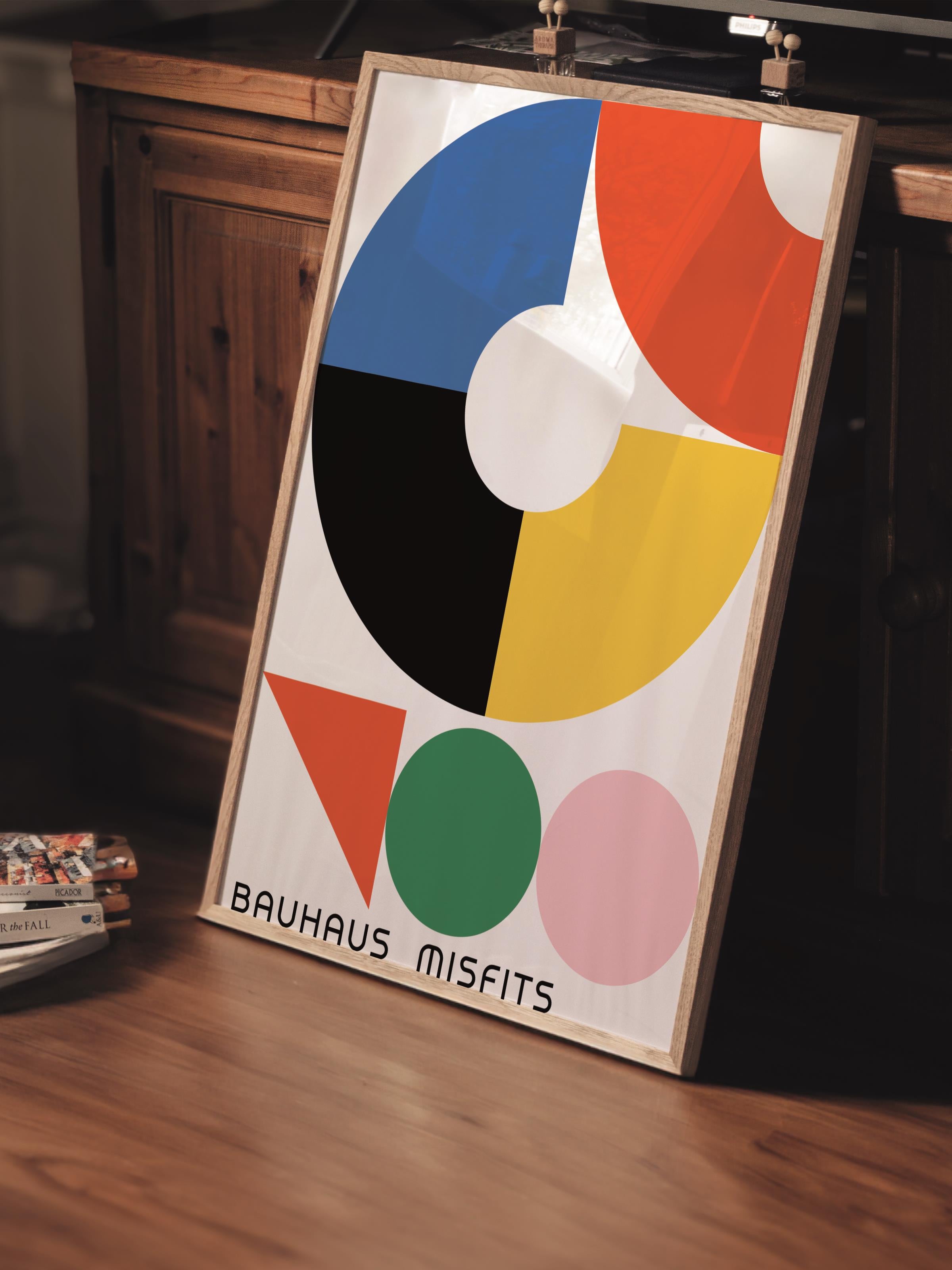 Çerçevesiz Poster, Bauhaus Serisi, Renkli Duvar Posteri, Duvar Dekoru, HD Baskı, Kalın Arşivsel Sanat Kağıdı