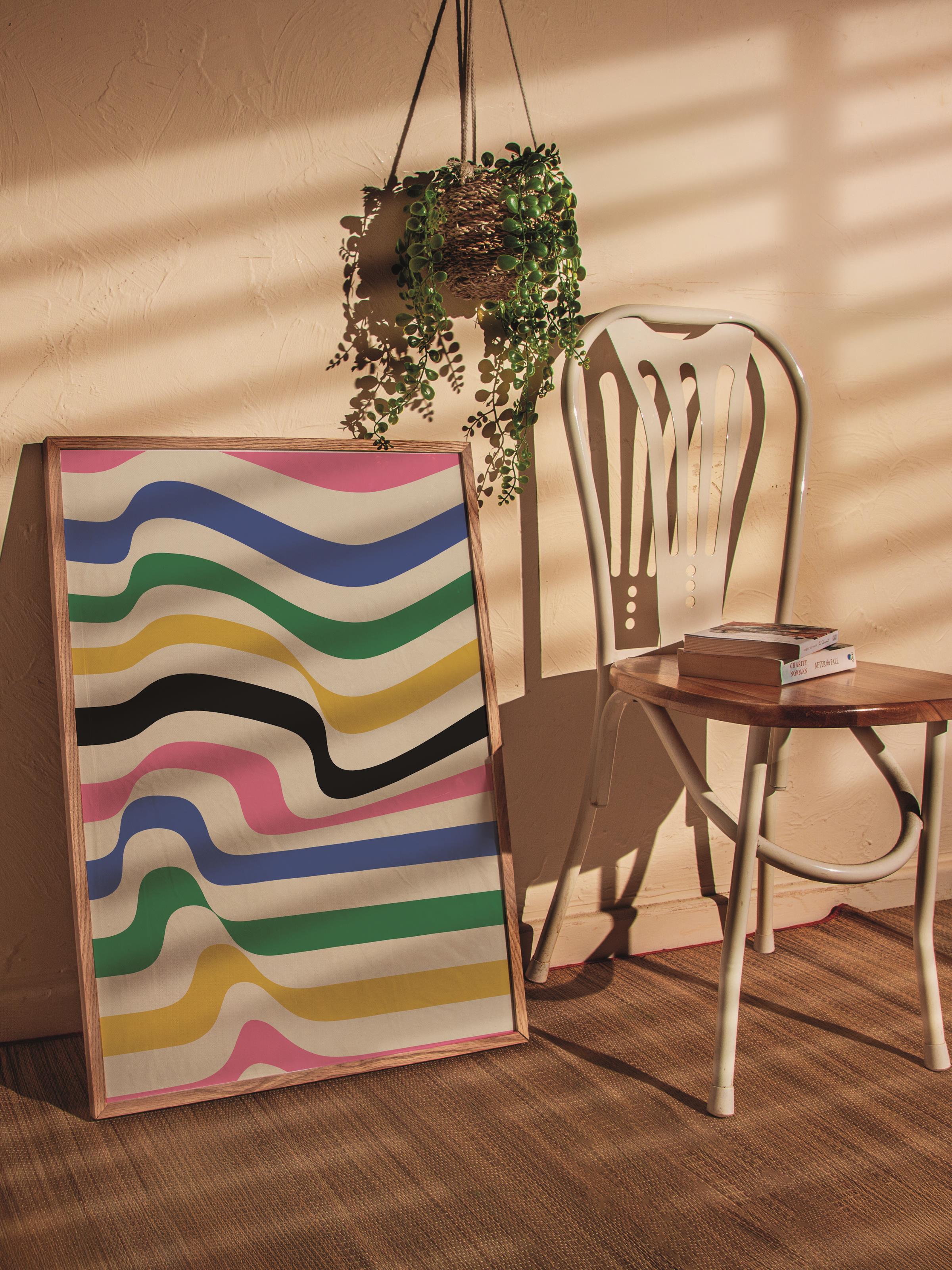 Çerçevesiz Poster, Bauhaus Serisi, Renkli Duvar Posteri, Duvar Dekoru, HD Baskı, Kalın Arşivsel Sanat Kağıdı