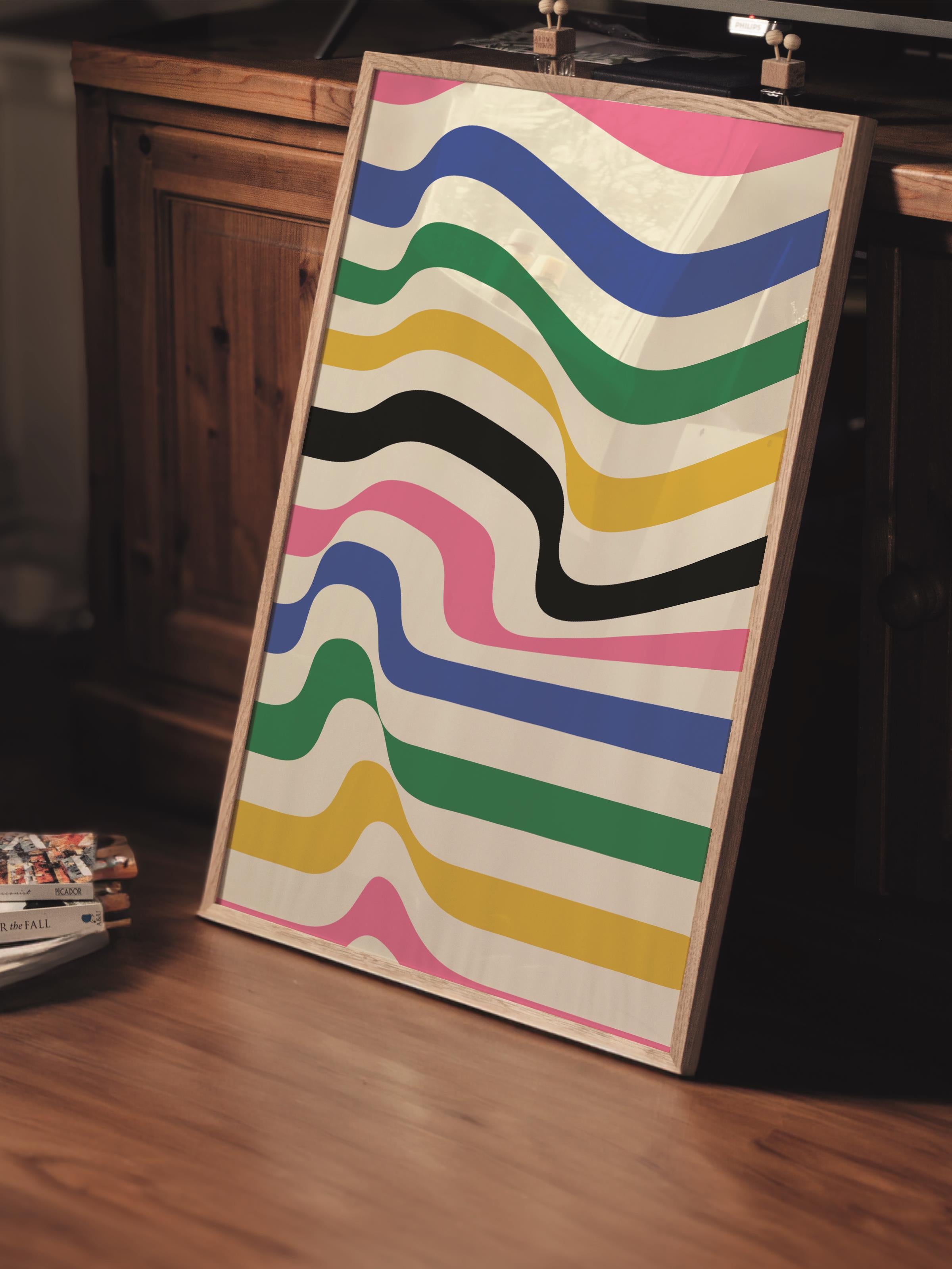 Çerçevesiz Poster, Bauhaus Serisi, Renkli Duvar Posteri, Duvar Dekoru, HD Baskı, Kalın Arşivsel Sanat Kağıdı