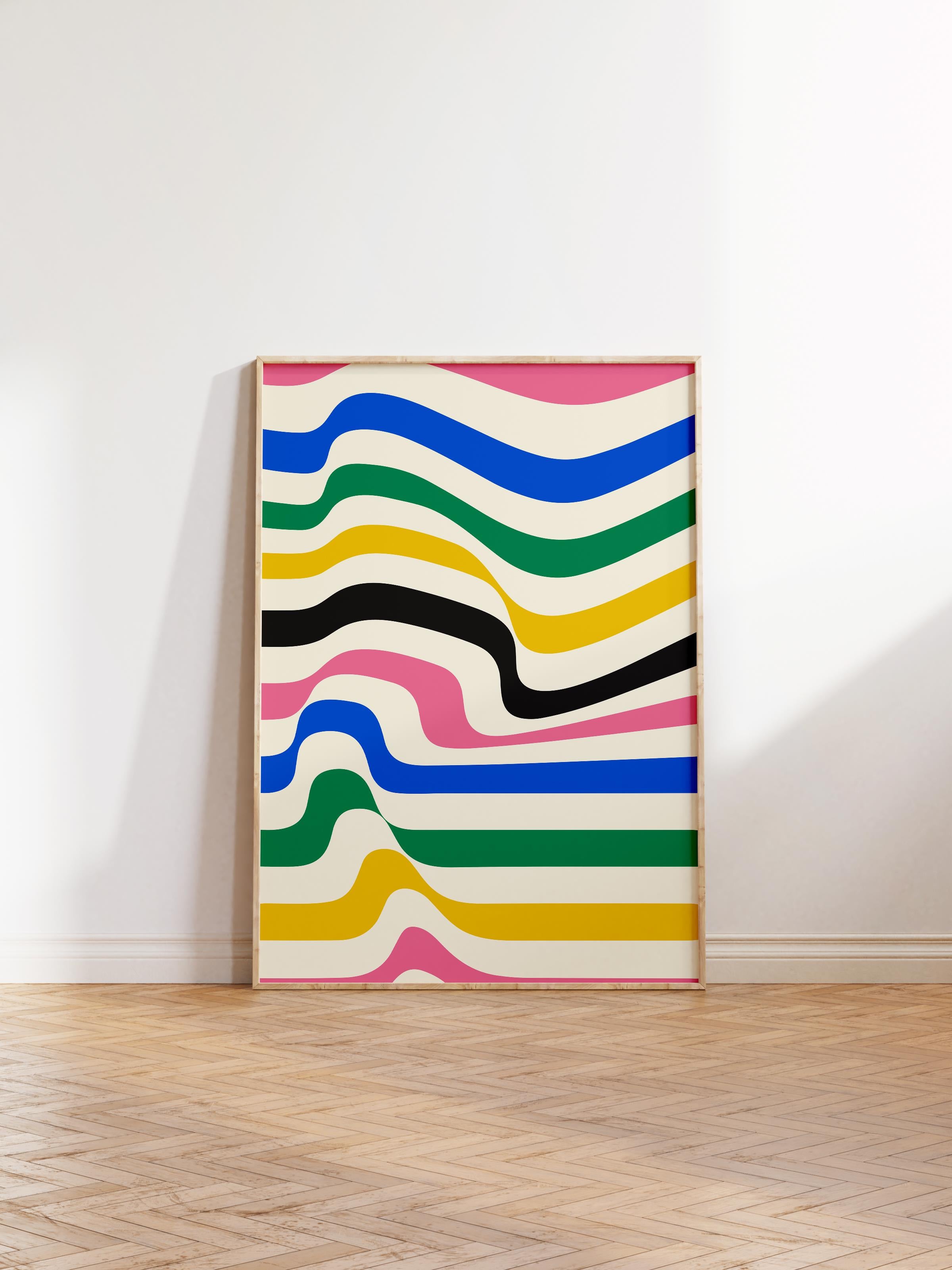 Çerçevesiz Poster, Bauhaus Serisi, Renkli Duvar Posteri, Duvar Dekoru, HD Baskı, Kalın Arşivsel Sanat Kağıdı