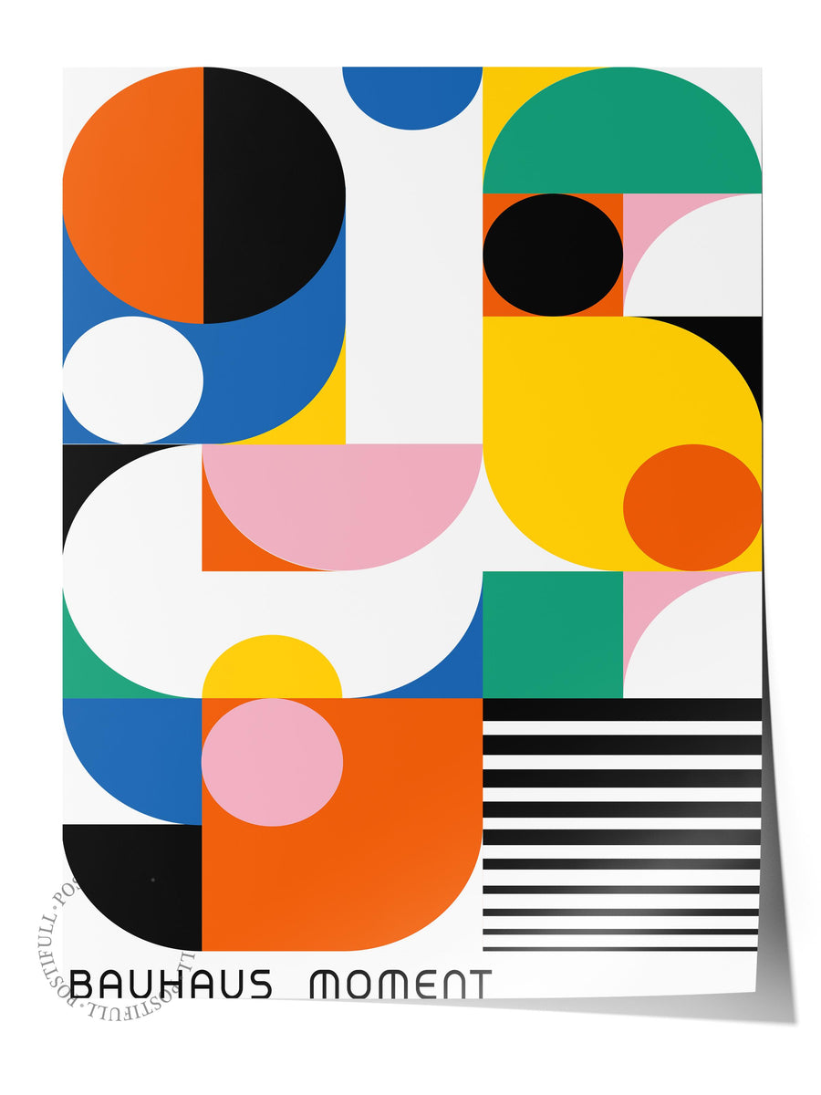 Bauhaus Moment Çerçevesiz Poster
