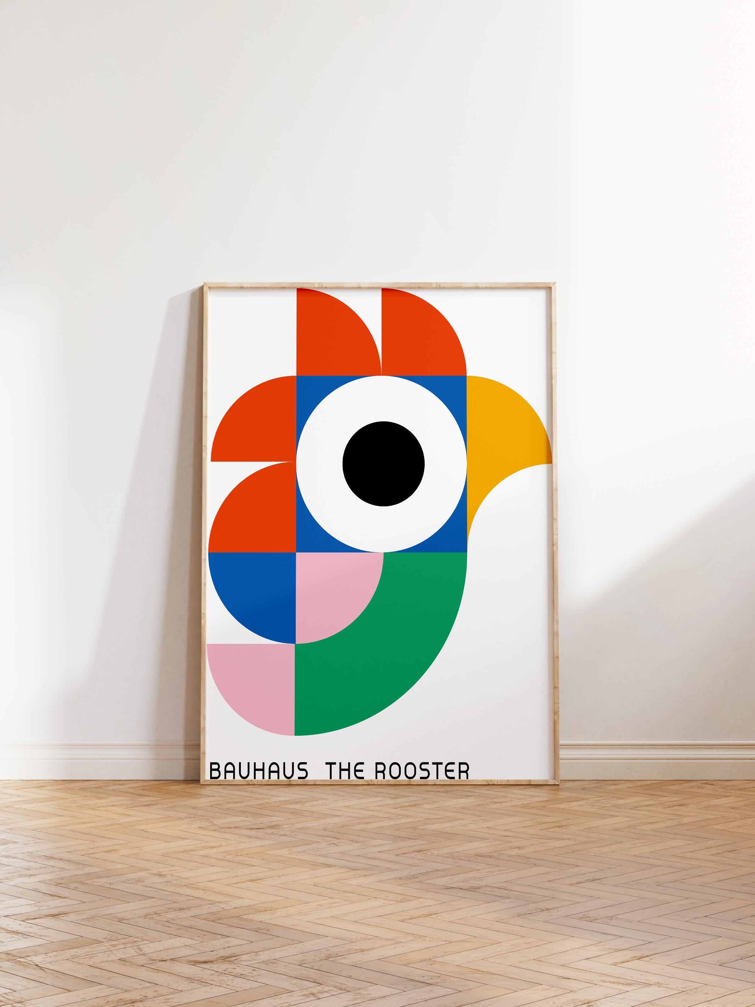 Çerçevesiz Poster, Bauhaus Serisi, Renkli Duvar Posteri, Duvar Dekoru, HD Baskı, Kalın Arşivsel Sanat Kağıdı