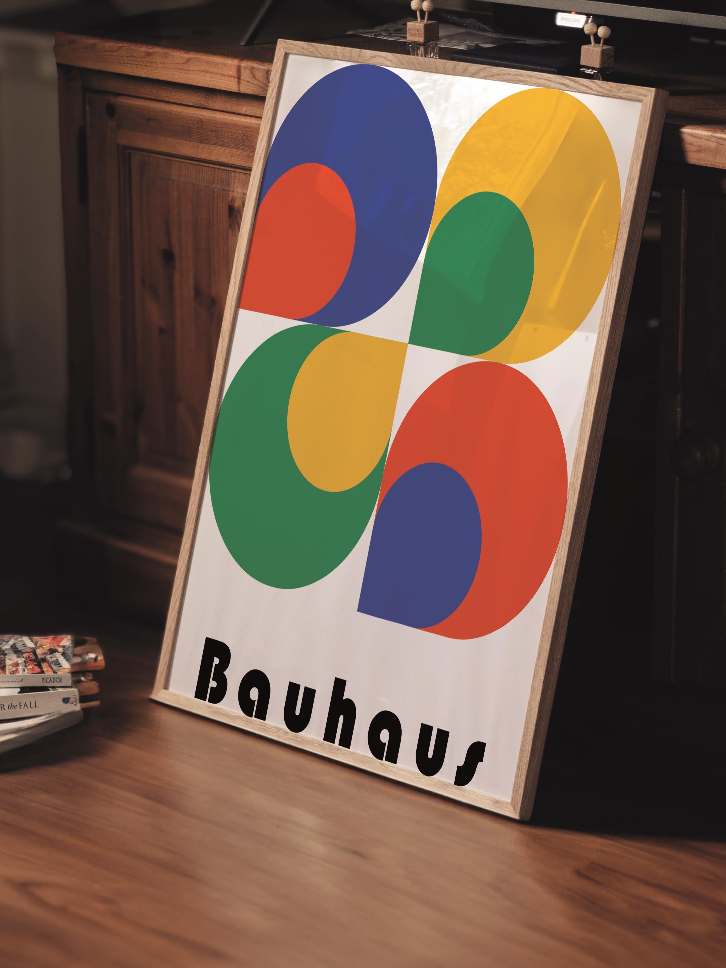 Çerçevesiz Poster, Bauhaus Serisi, Renkli Duvar Posteri, Duvar Dekoru, HD Baskı, Kalın Arşivsel Sanat Kağıdı