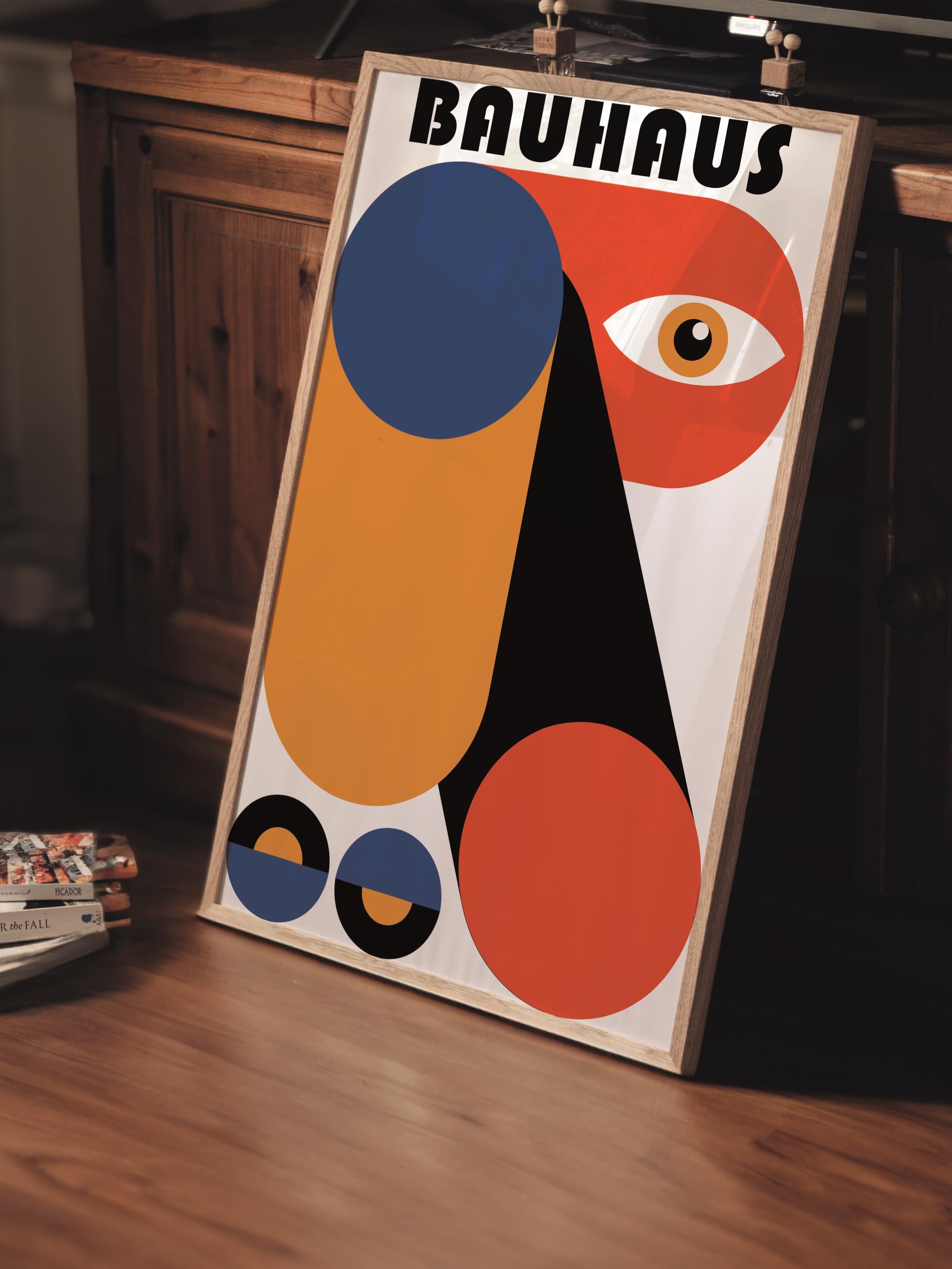 Çerçevesiz Poster, Bauhaus Serisi, Renkli Duvar Posteri, Duvar Dekoru, HD Baskı, Kalın Arşivsel Sanat Kağıdı