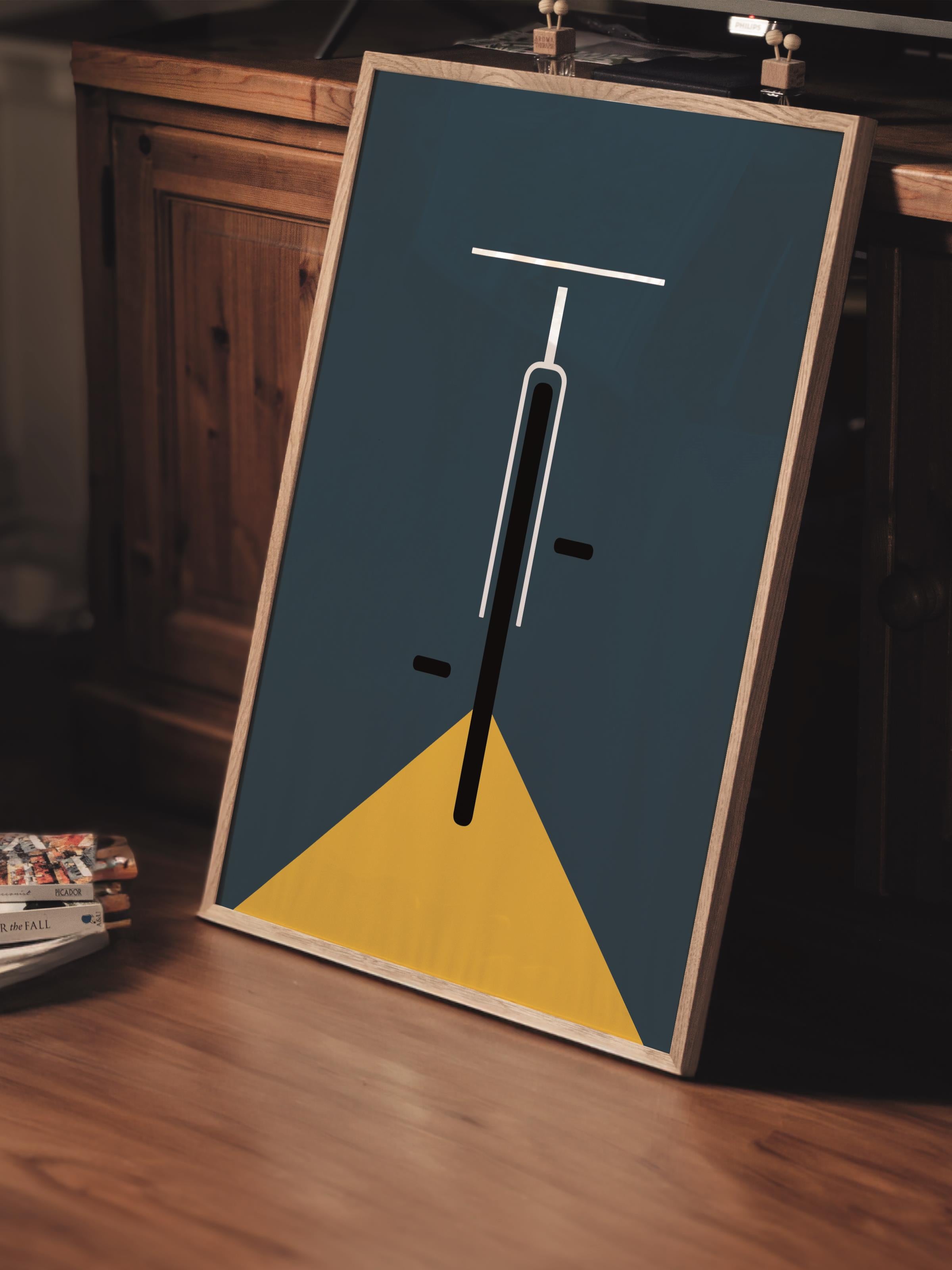 Çerçevesiz Poster, Bauhaus Serisi, Renkli Duvar Posteri, Duvar Dekoru, HD Baskı, Kalın Arşivsel Sanat Kağıdı