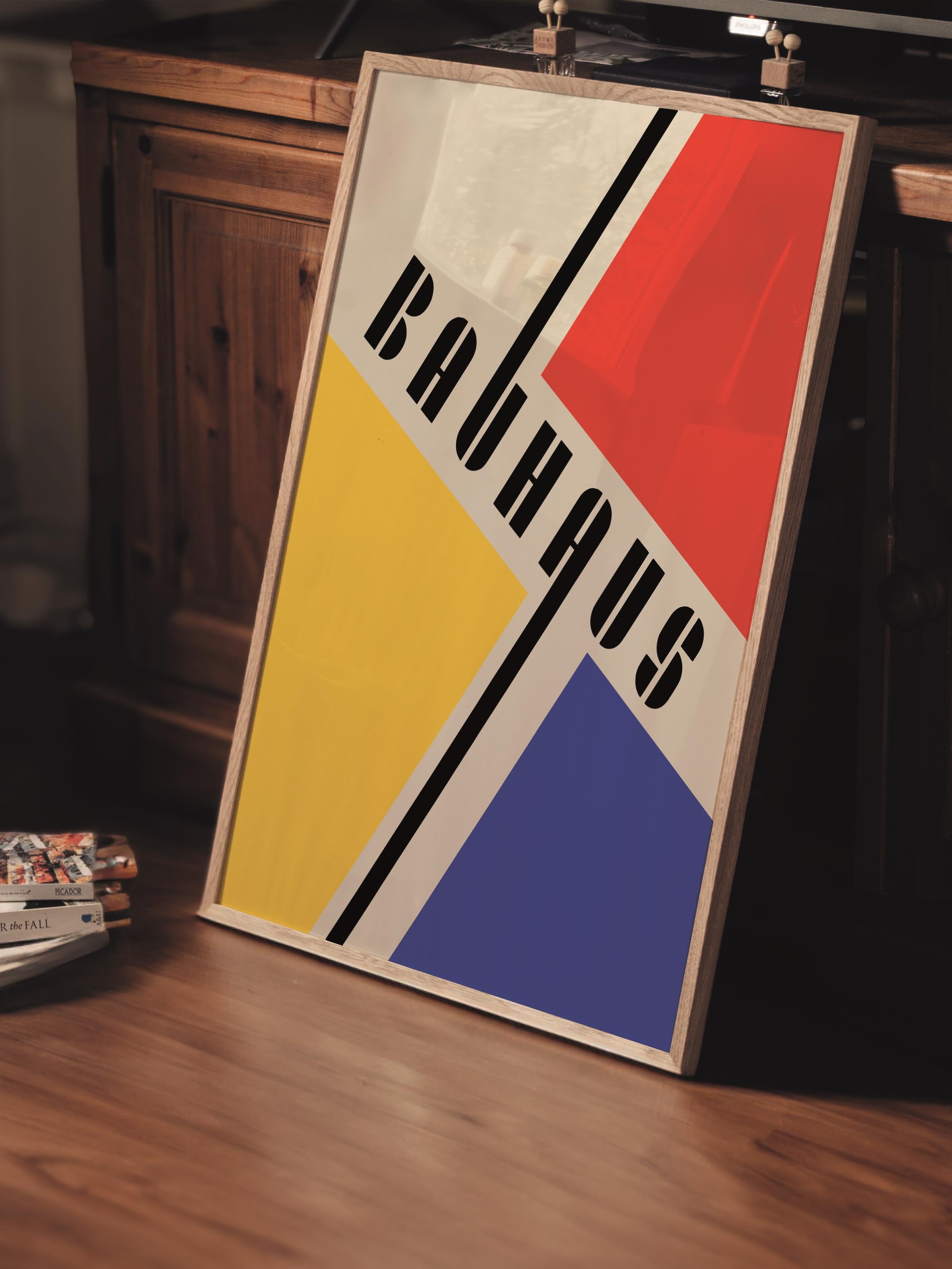 Çerçevesiz Poster, Bauhaus Serisi, Renkli Duvar Posteri, Duvar Dekoru, HD Baskı, Kalın Arşivsel Sanat Kağıdı