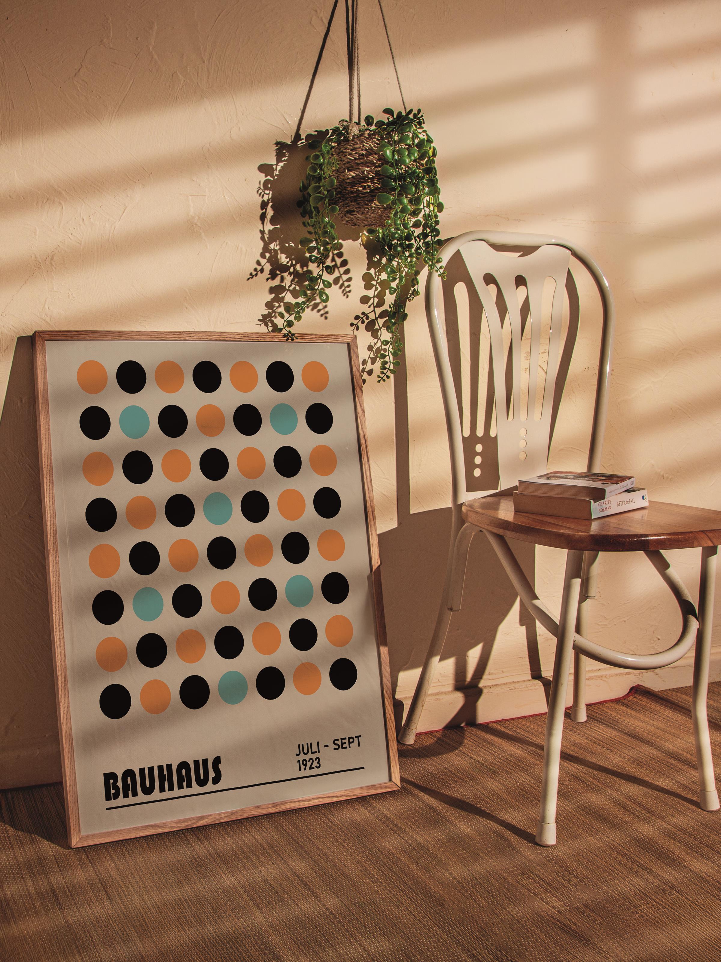 Çerçevesiz Poster, Bauhaus Serisi, Renkli Duvar Posteri, Duvar Dekoru, HD Baskı, Kalın Arşivsel Sanat Kağıdı