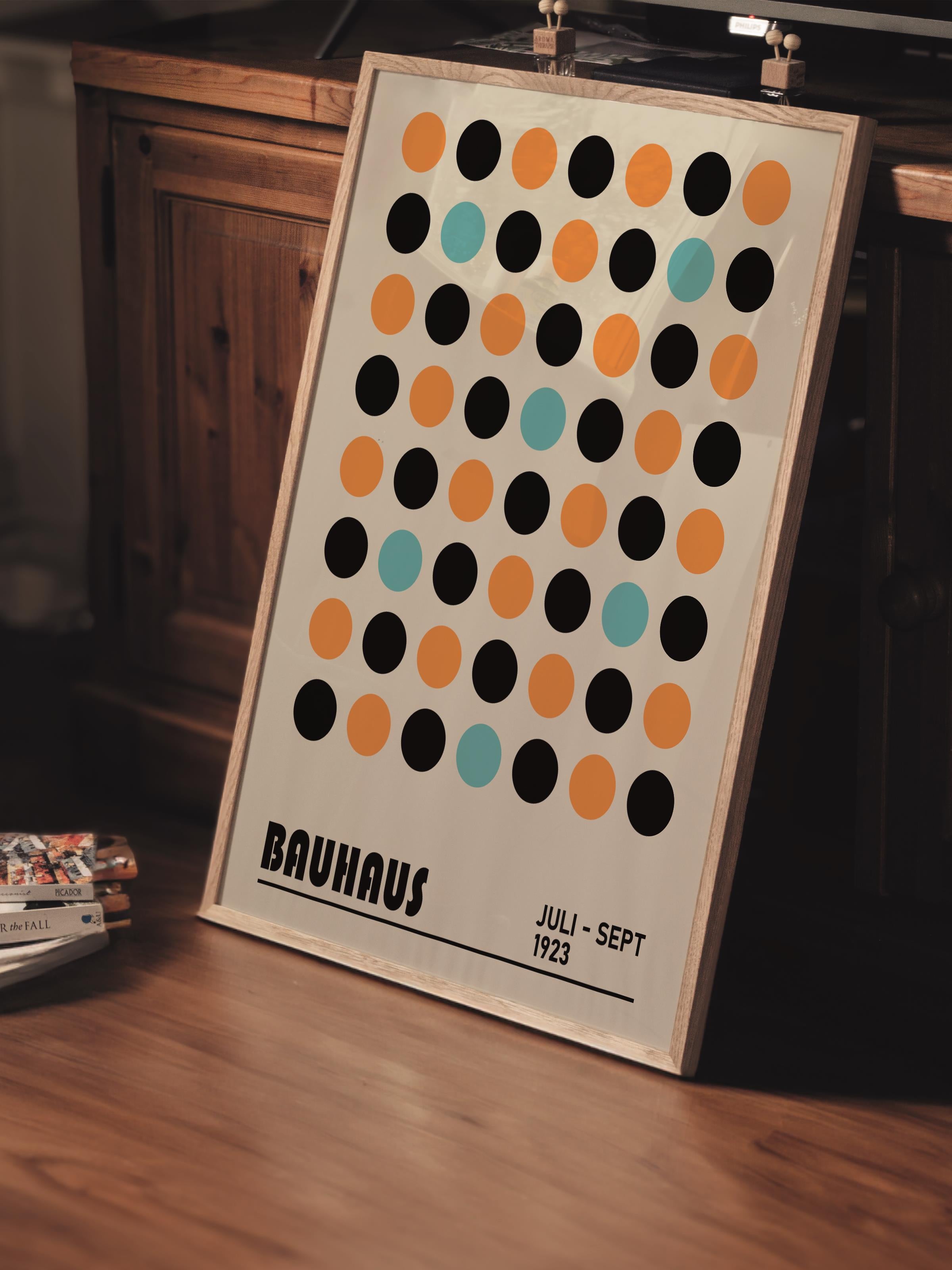 Çerçevesiz Poster, Bauhaus Serisi, Renkli Duvar Posteri, Duvar Dekoru, HD Baskı, Kalın Arşivsel Sanat Kağıdı