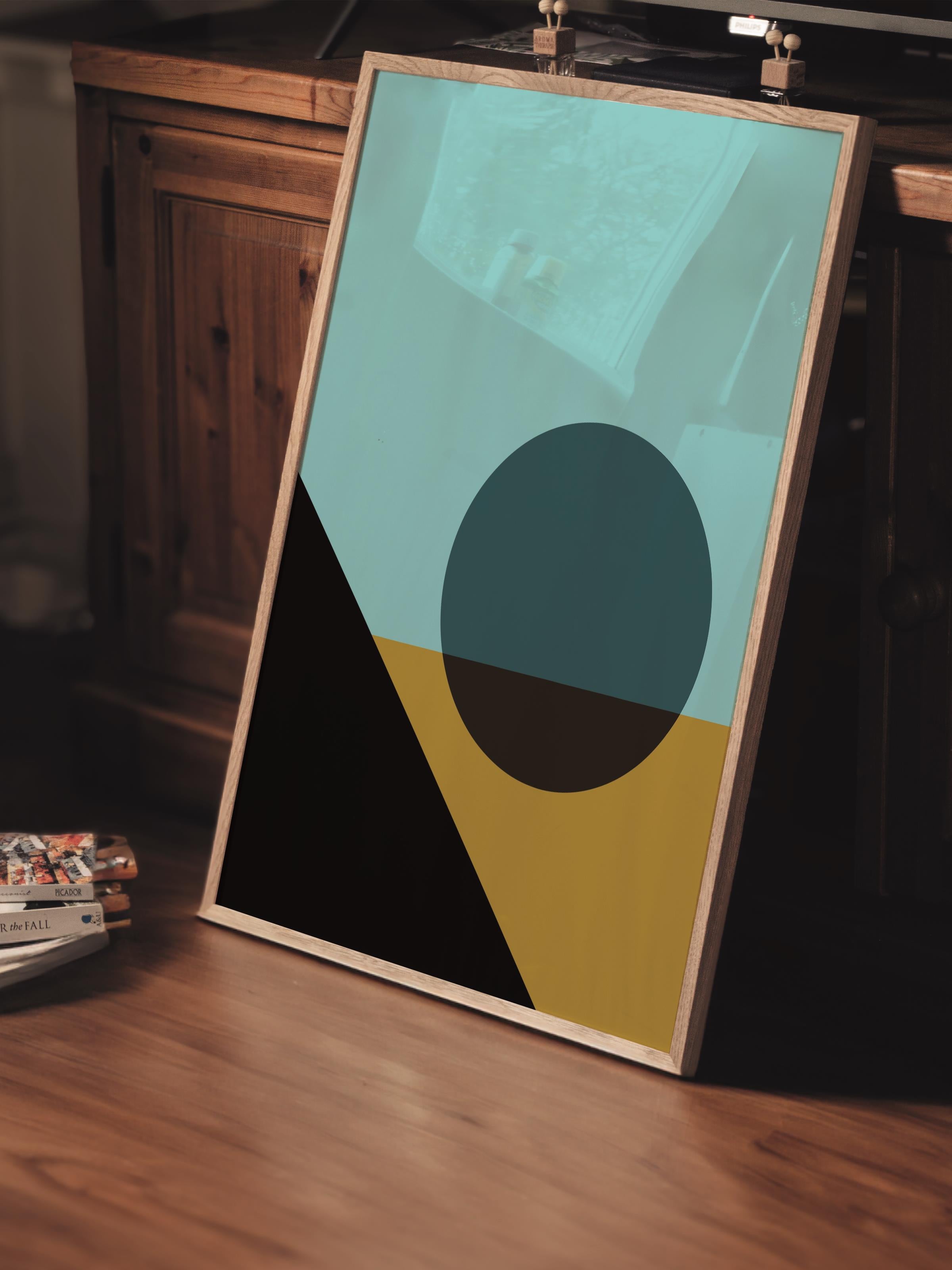 Çerçevesiz Poster, Bauhaus Serisi, Renkli Duvar Posteri, Duvar Dekoru, HD Baskı, Kalın Arşivsel Sanat Kağıdı