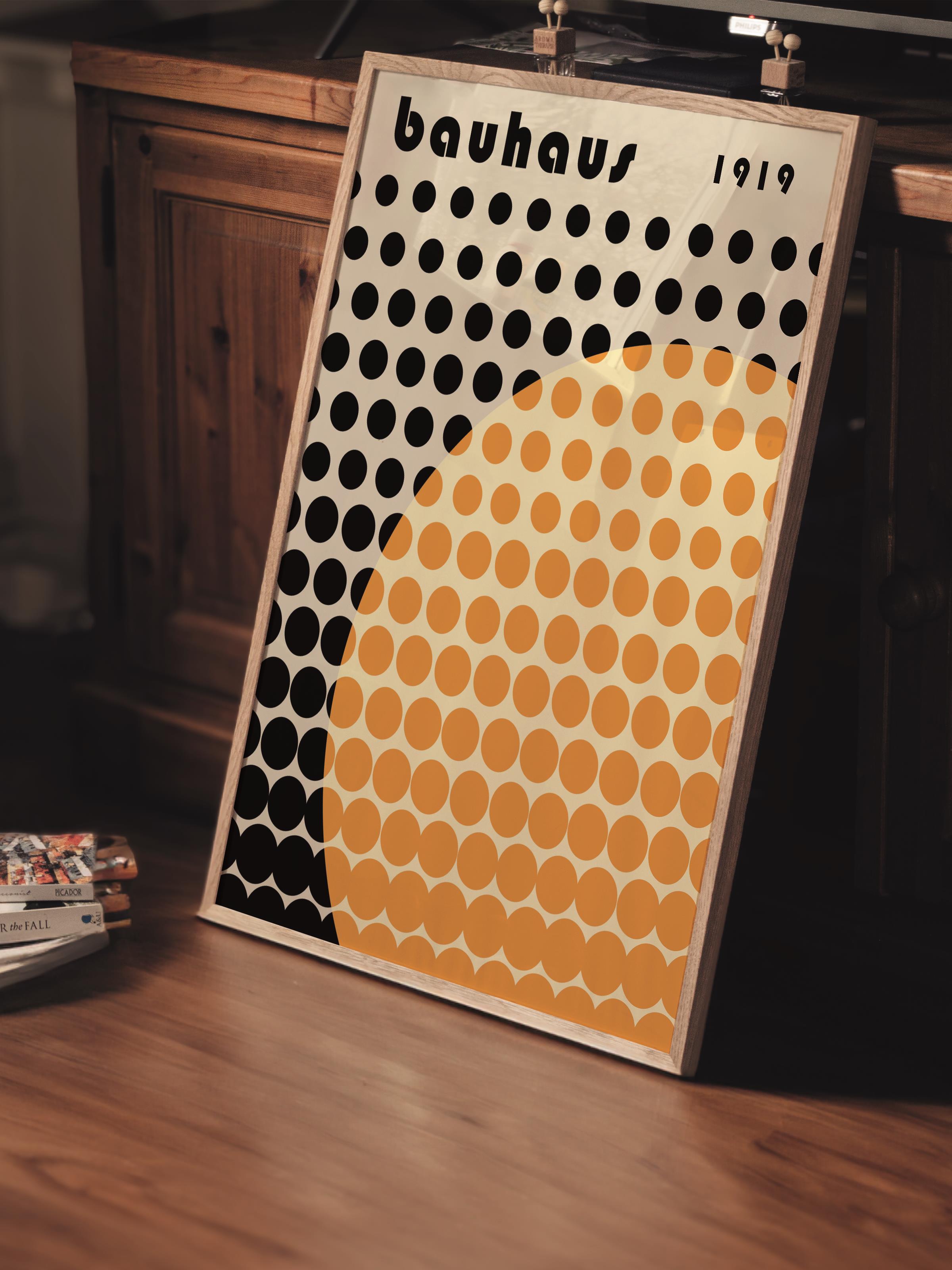 Çerçevesiz Poster, Bauhaus Serisi, Renkli Duvar Posteri, Duvar Dekoru, HD Baskı, Kalın Arşivsel Sanat Kağıdı