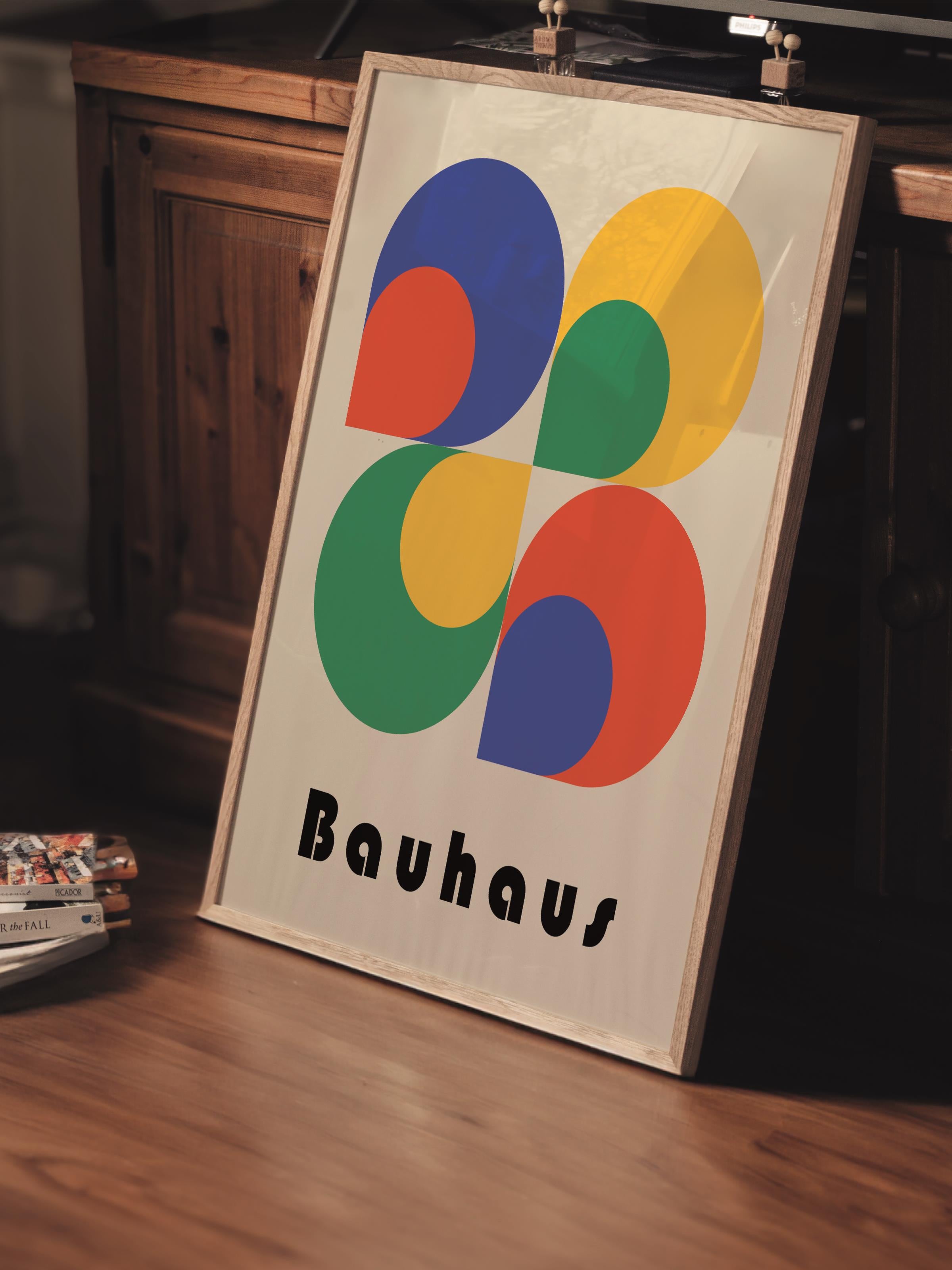 Çerçevesiz Poster, Bauhaus Serisi, Renkli Duvar Posteri, Duvar Dekoru, HD Baskı, Kalın Arşivsel Sanat Kağıdı