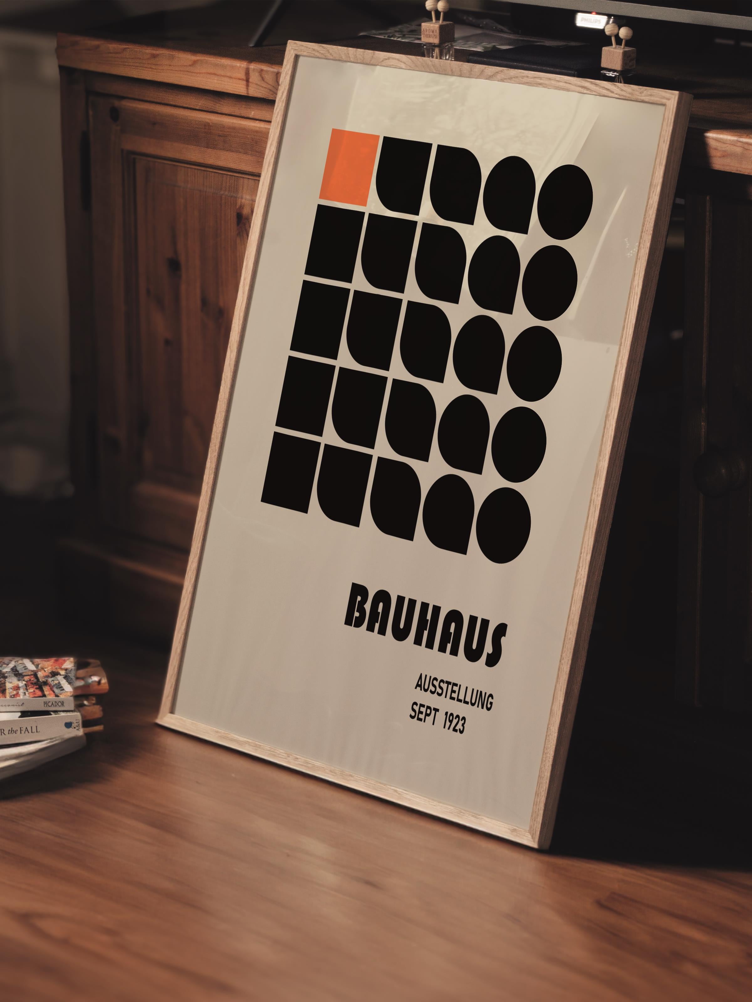 Çerçevesiz Poster, Bauhaus Serisi, Renkli Duvar Posteri, Duvar Dekoru, HD Baskı, Kalın Arşivsel Sanat Kağıdı