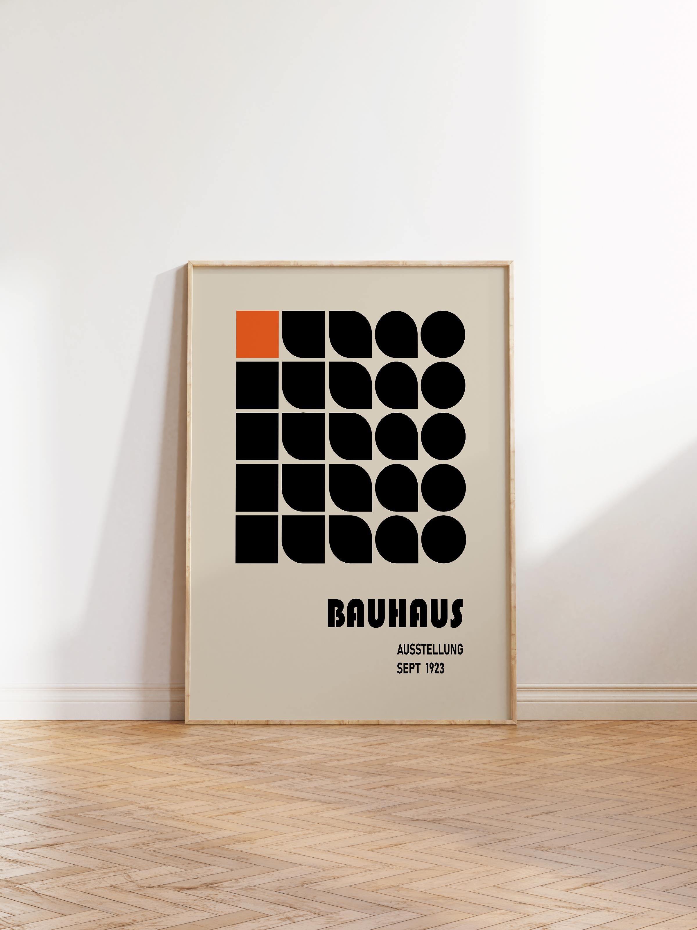 Çerçevesiz Poster, Bauhaus Serisi, Renkli Duvar Posteri, Duvar Dekoru, HD Baskı, Kalın Arşivsel Sanat Kağıdı