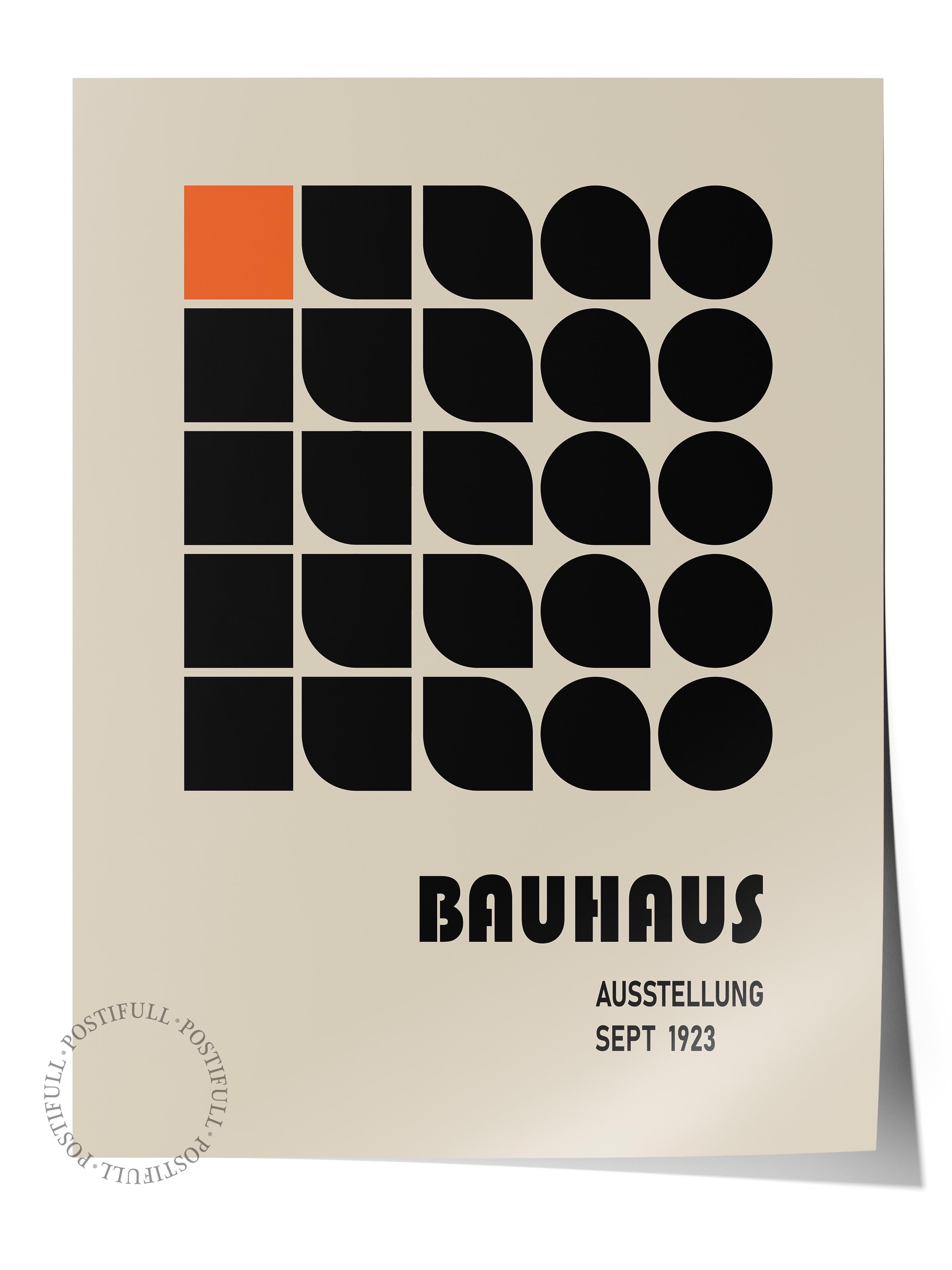 Çerçevesiz Poster, Bauhaus Serisi, Renkli Duvar Posteri, Duvar Dekoru, HD Baskı, Kalın Arşivsel Sanat Kağıdı