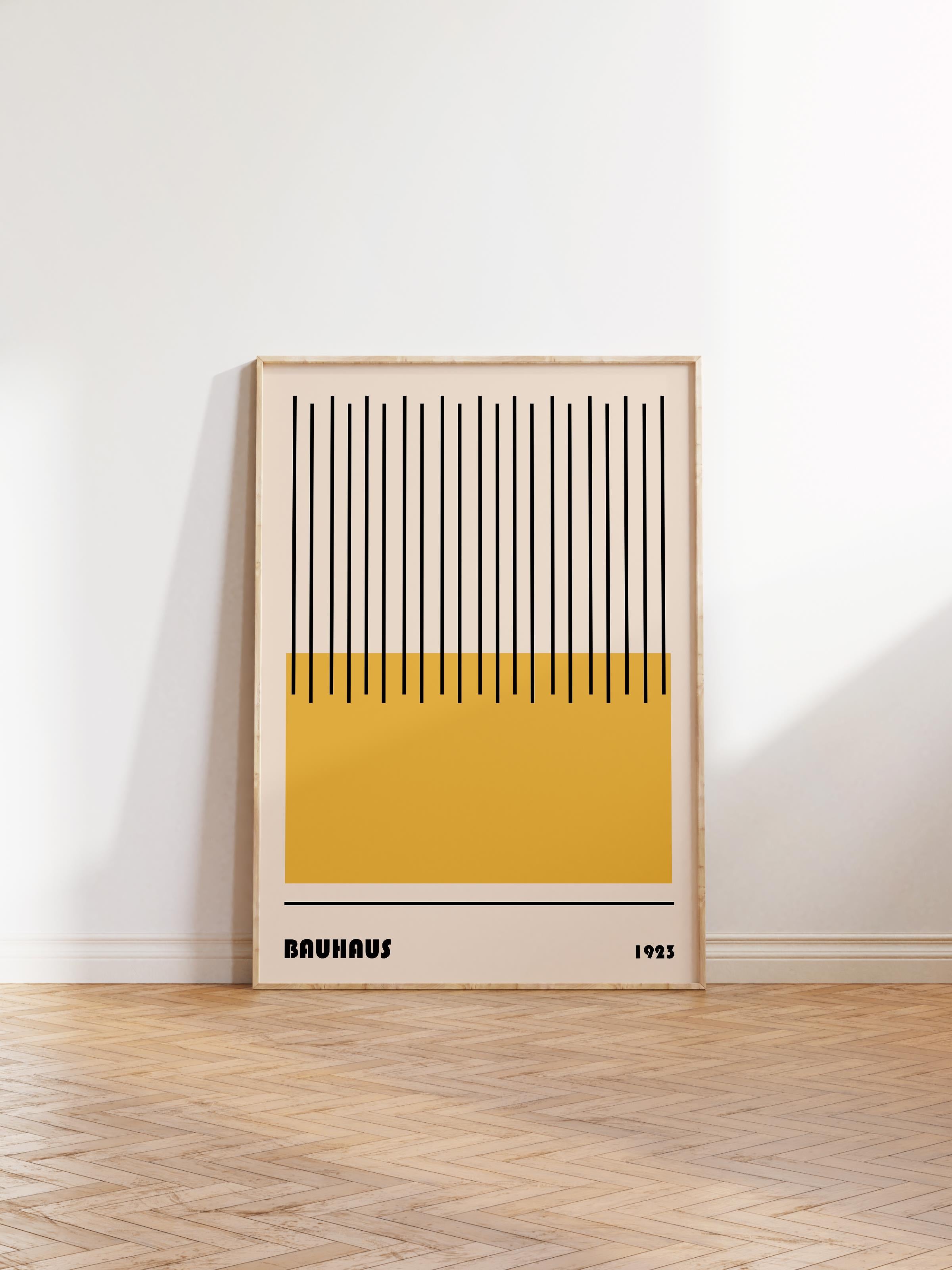 Çerçevesiz Poster, Bauhaus Serisi, Renkli Duvar Posteri, Duvar Dekoru, HD Baskı, Kalın Arşivsel Sanat Kağıdı