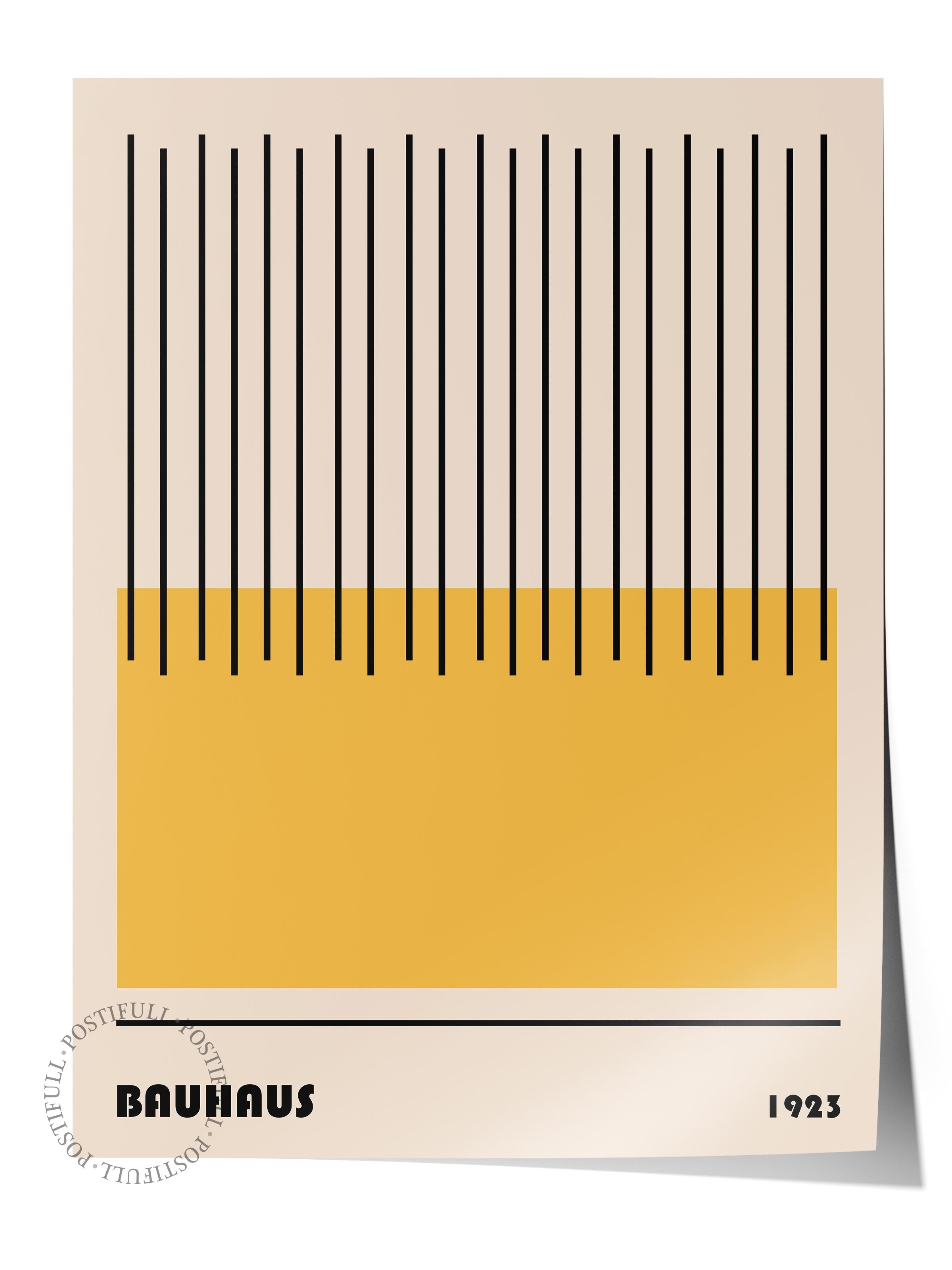 Çerçevesiz Poster, Bauhaus Serisi, Renkli Duvar Posteri, Duvar Dekoru, HD Baskı, Kalın Arşivsel Sanat Kağıdı