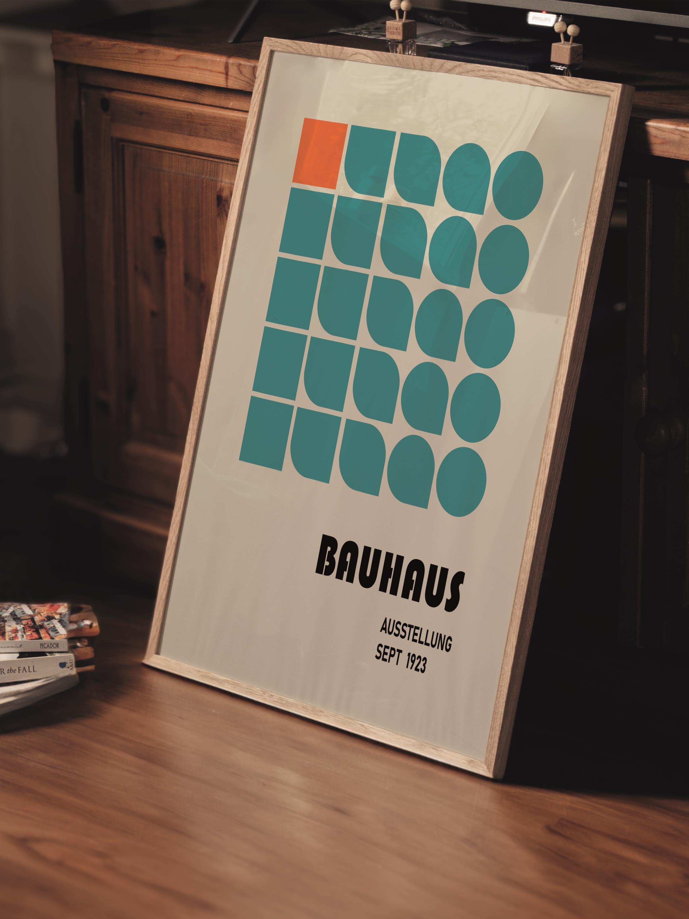 Çerçevesiz Poster, Bauhaus Serisi, Renkli Duvar Posteri, Duvar Dekoru, HD Baskı, Kalın Arşivsel Sanat Kağıdı