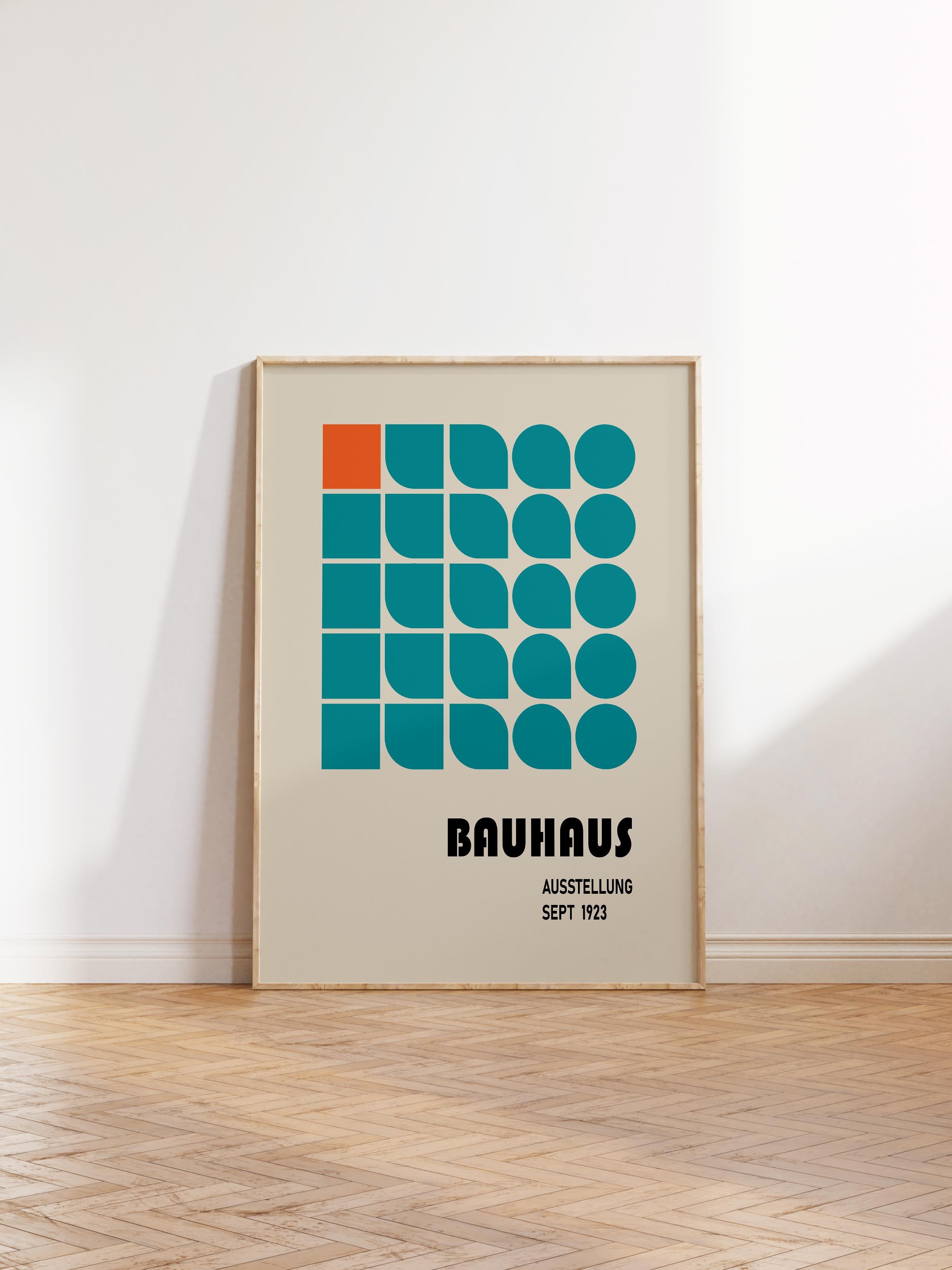 Çerçevesiz Poster, Bauhaus Serisi, Renkli Duvar Posteri, Duvar Dekoru, HD Baskı, Kalın Arşivsel Sanat Kağıdı