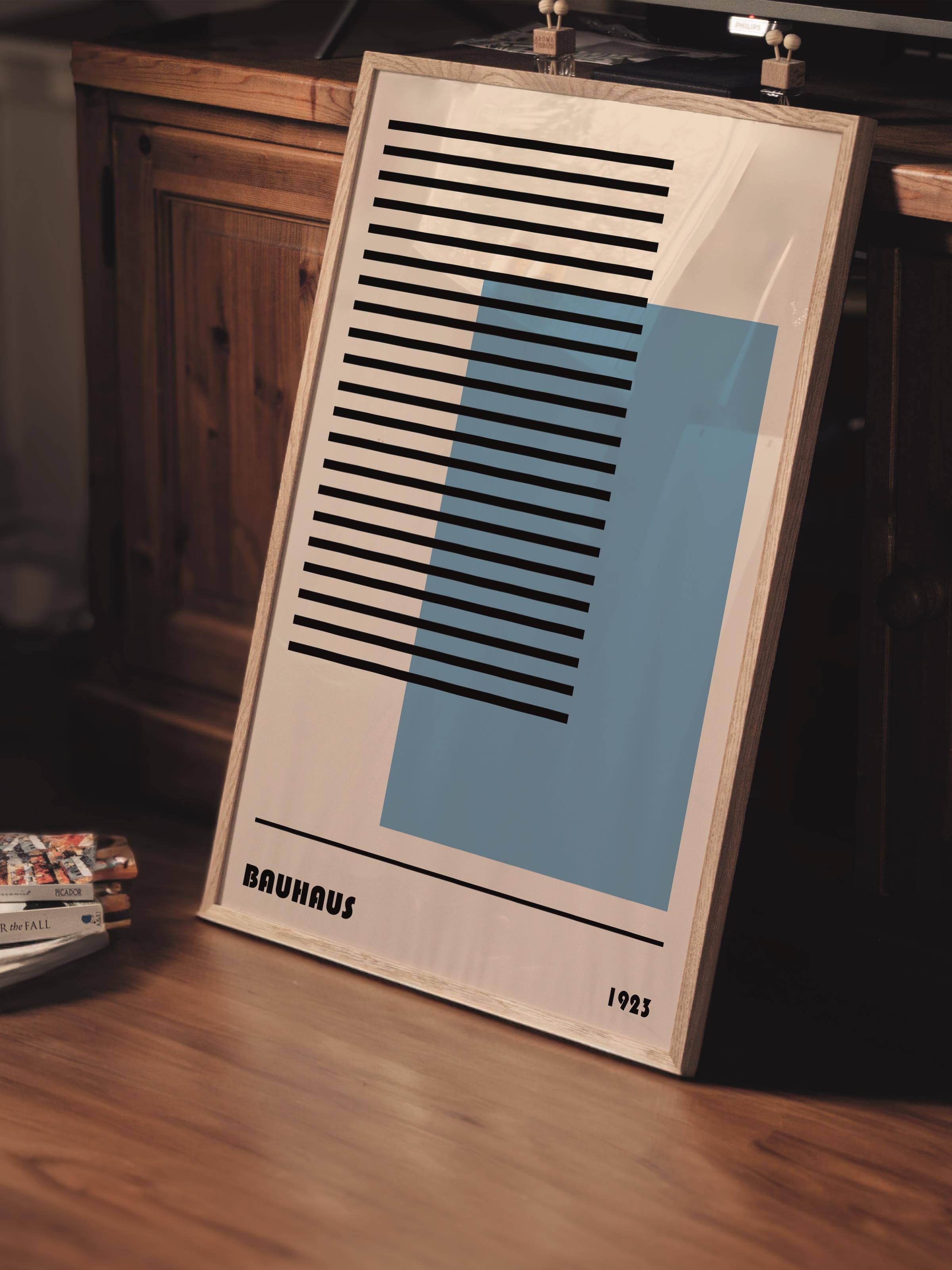 Çerçevesiz Poster, Bauhaus Serisi, Renkli Duvar Posteri, Duvar Dekoru, HD Baskı, Kalın Arşivsel Sanat Kağıdı