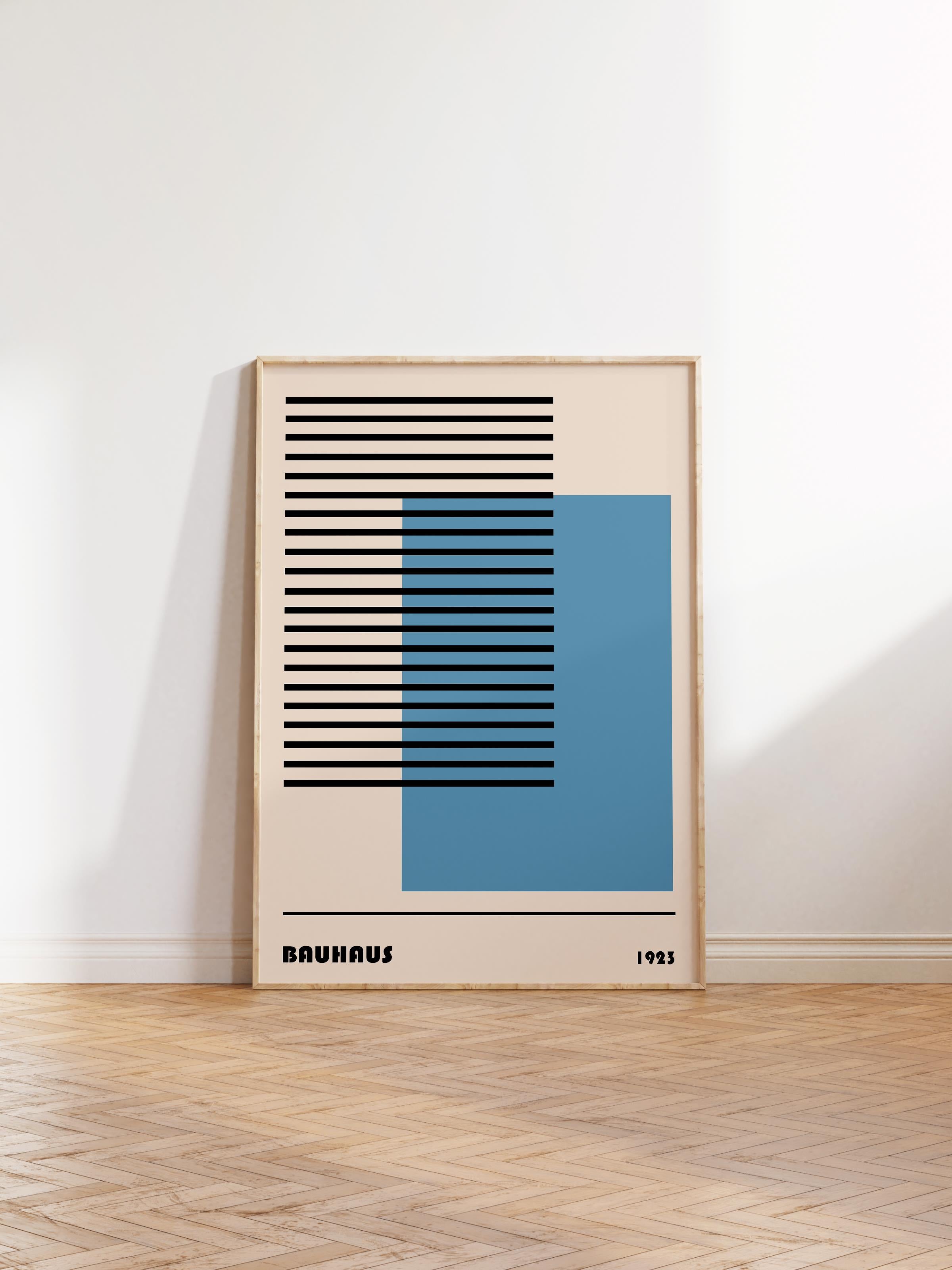 Çerçevesiz Poster, Bauhaus Serisi, Renkli Duvar Posteri, Duvar Dekoru, HD Baskı, Kalın Arşivsel Sanat Kağıdı