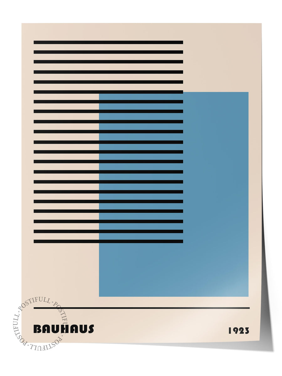 Farklı Tonlarda BAUHAUS Çerçevesiz Poster