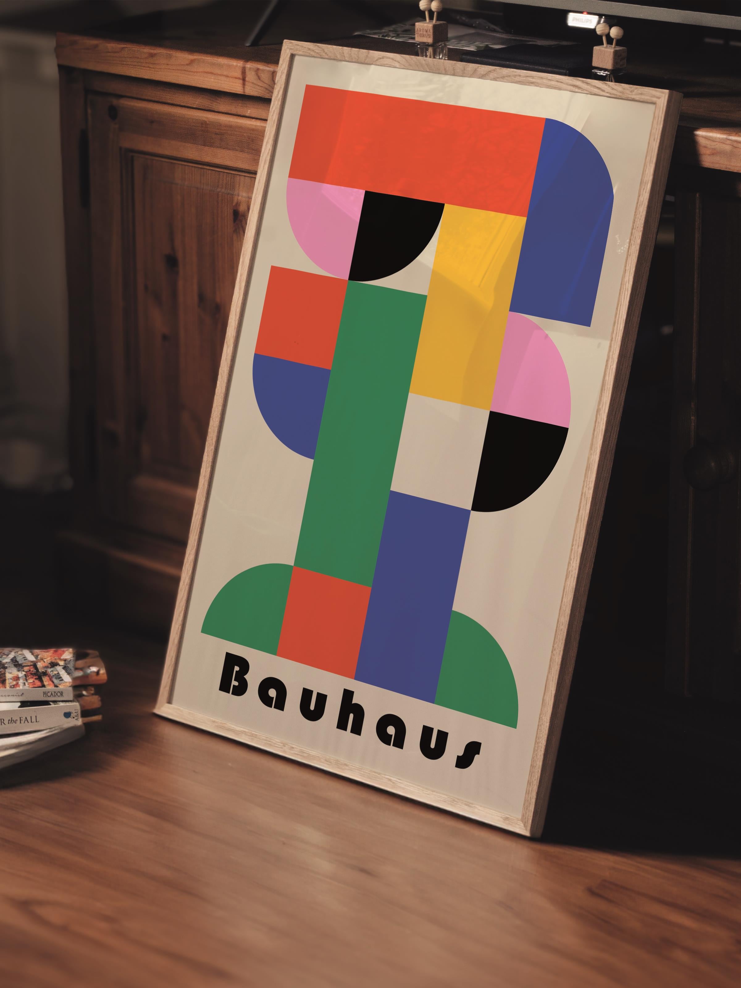 Çerçevesiz Poster, Bauhaus Serisi, Renkli Duvar Posteri, Duvar Dekoru, HD Baskı, Kalın Arşivsel Sanat Kağıdı