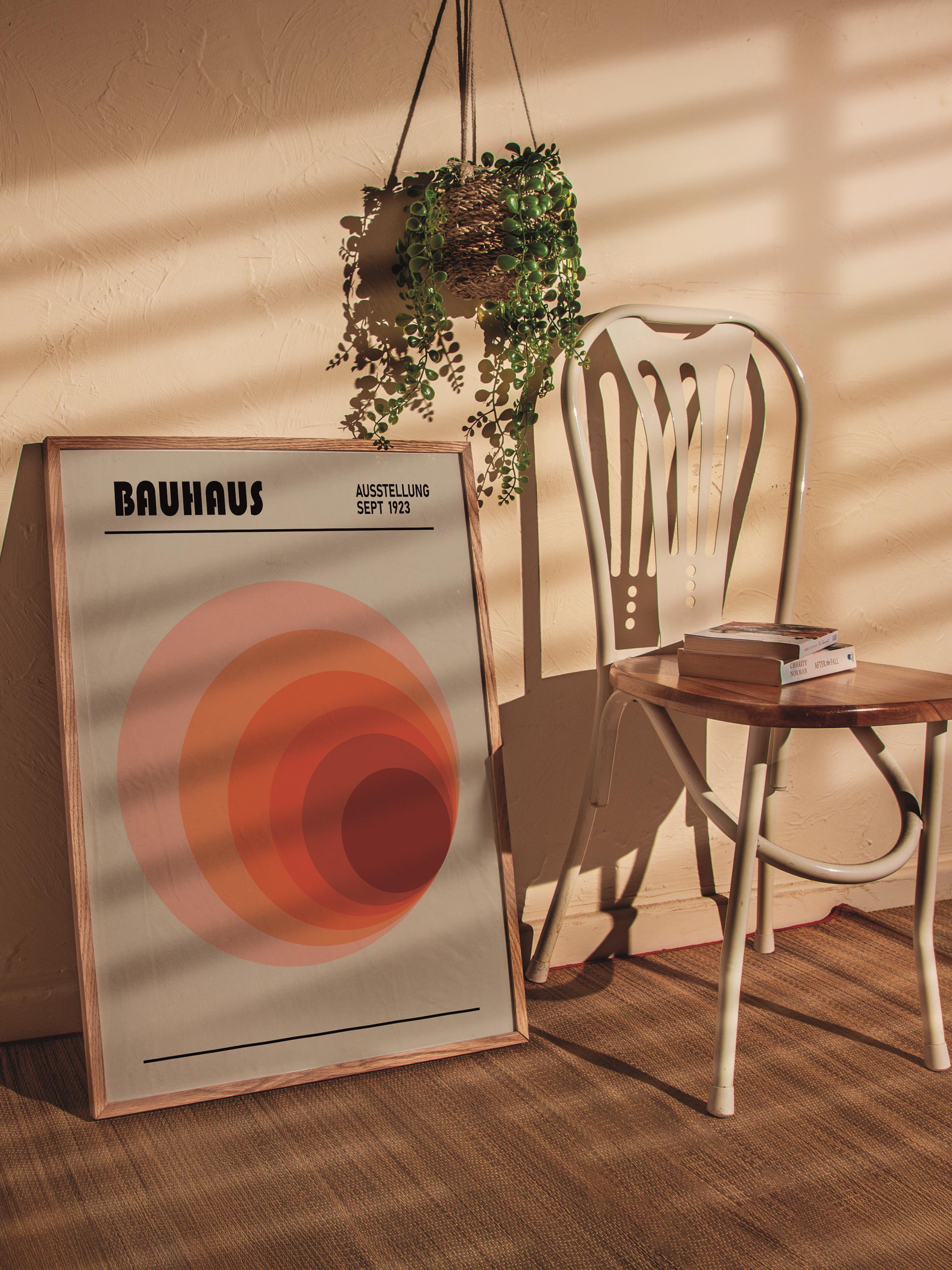 Çerçevesiz Poster, Bauhaus Serisi, Renkli Duvar Posteri, Duvar Dekoru, HD Baskı, Kalın Arşivsel Sanat Kağıdı