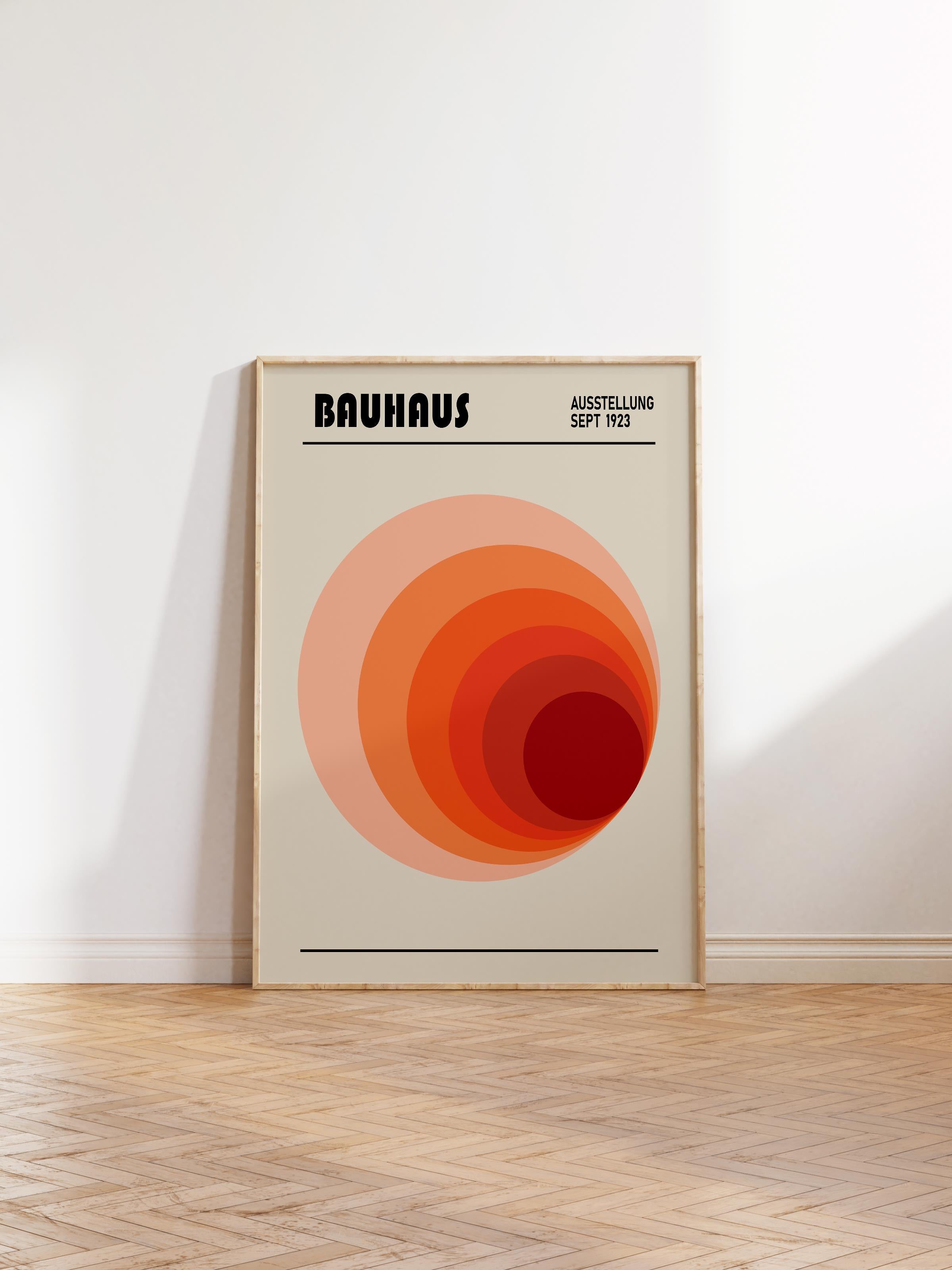 Çerçevesiz Poster, Bauhaus Serisi, Renkli Duvar Posteri, Duvar Dekoru, HD Baskı, Kalın Arşivsel Sanat Kağıdı